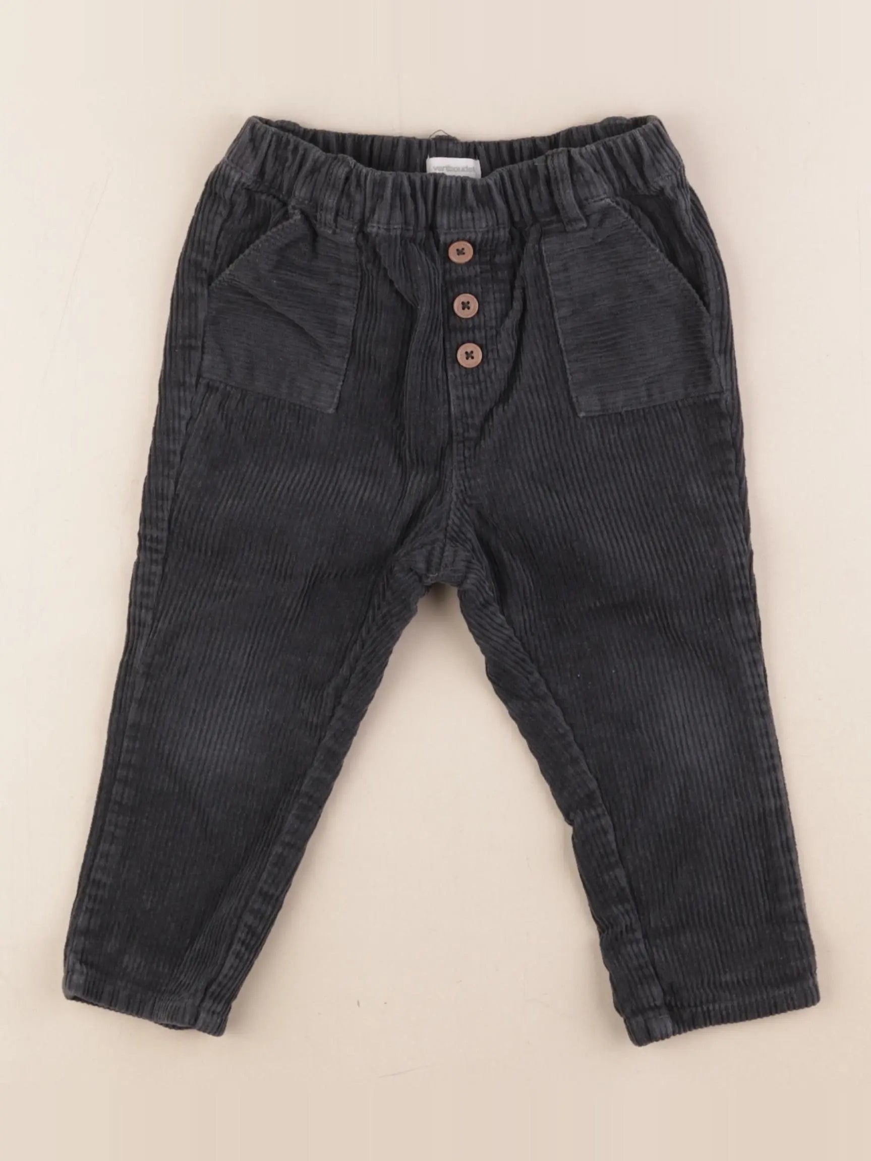 Vertbaudet - pantalon gris - 24 mois