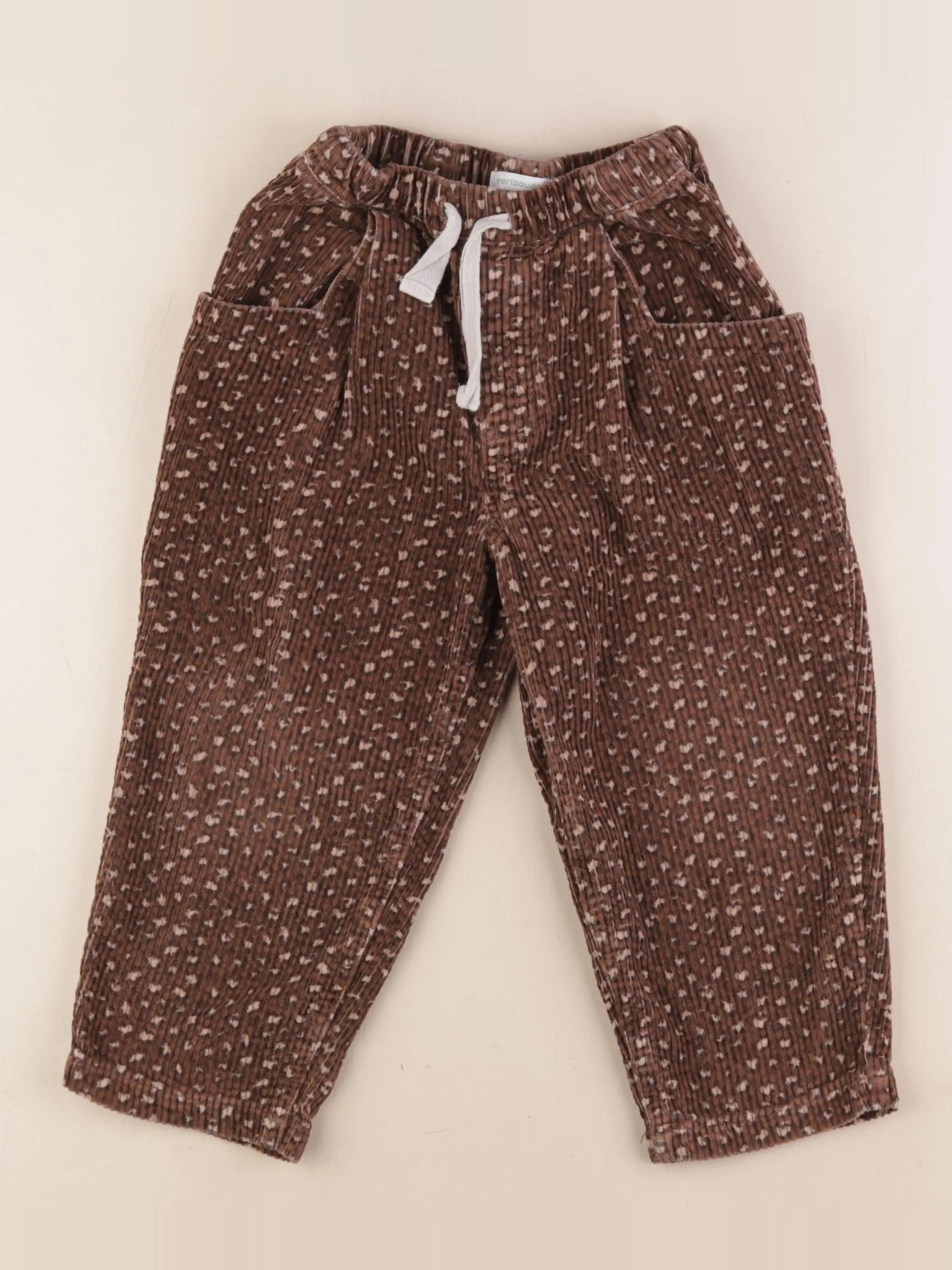 Vertbaudet - pantalon marron - 4 ans