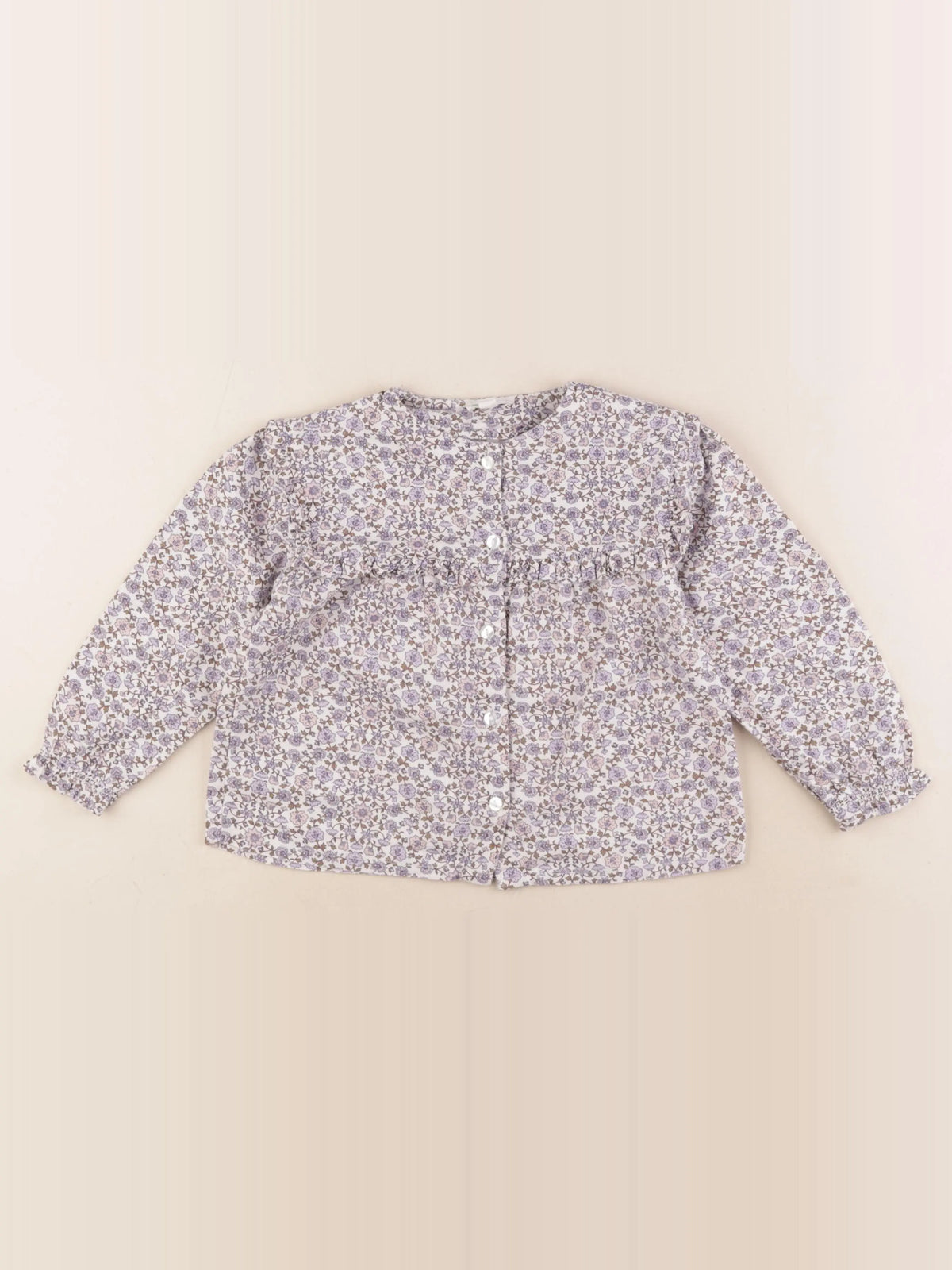 Vertbaudet - blouse violet - 4 ans