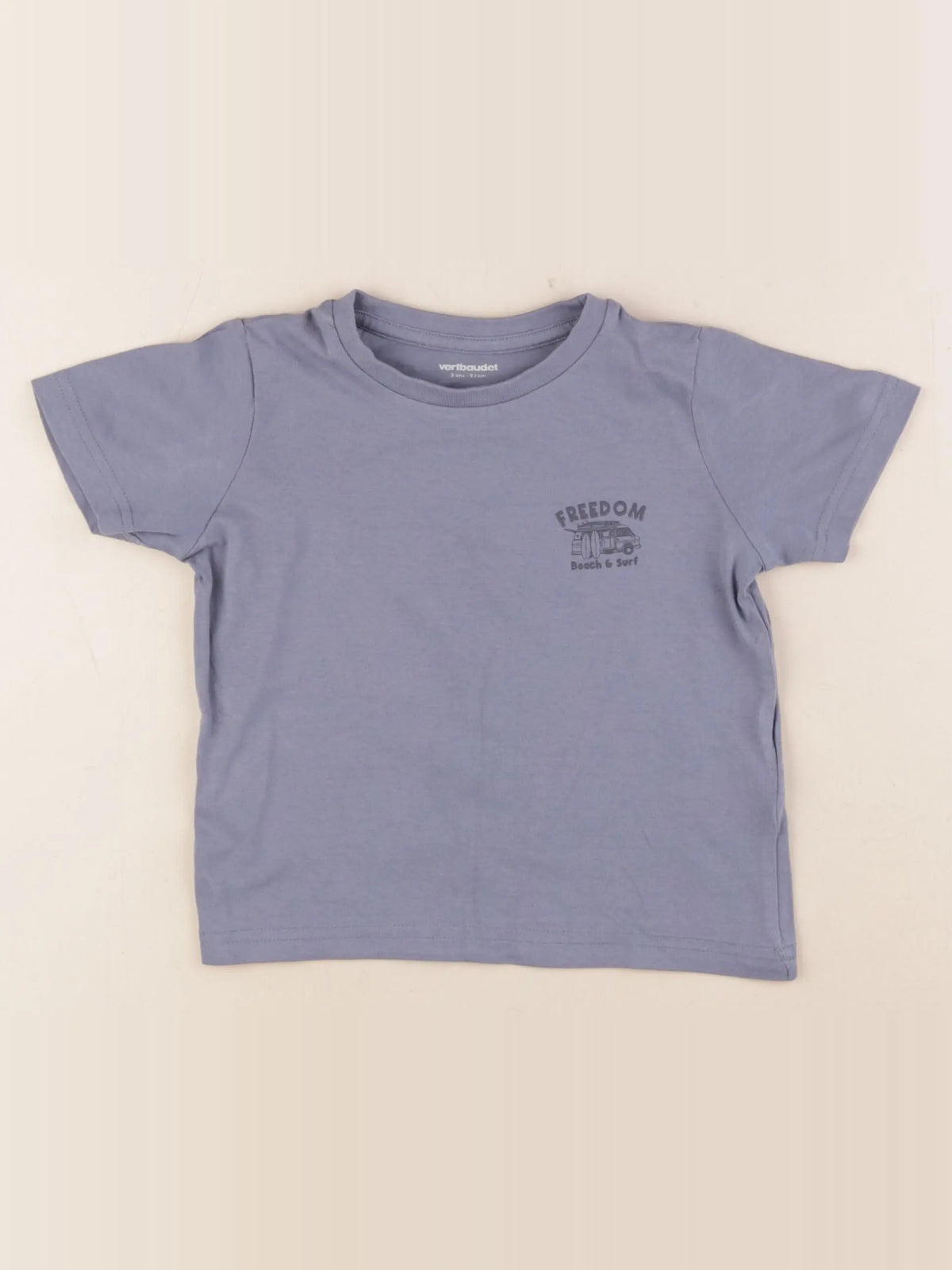 Vertbaudet - tee-shirt bleu - 3 ans