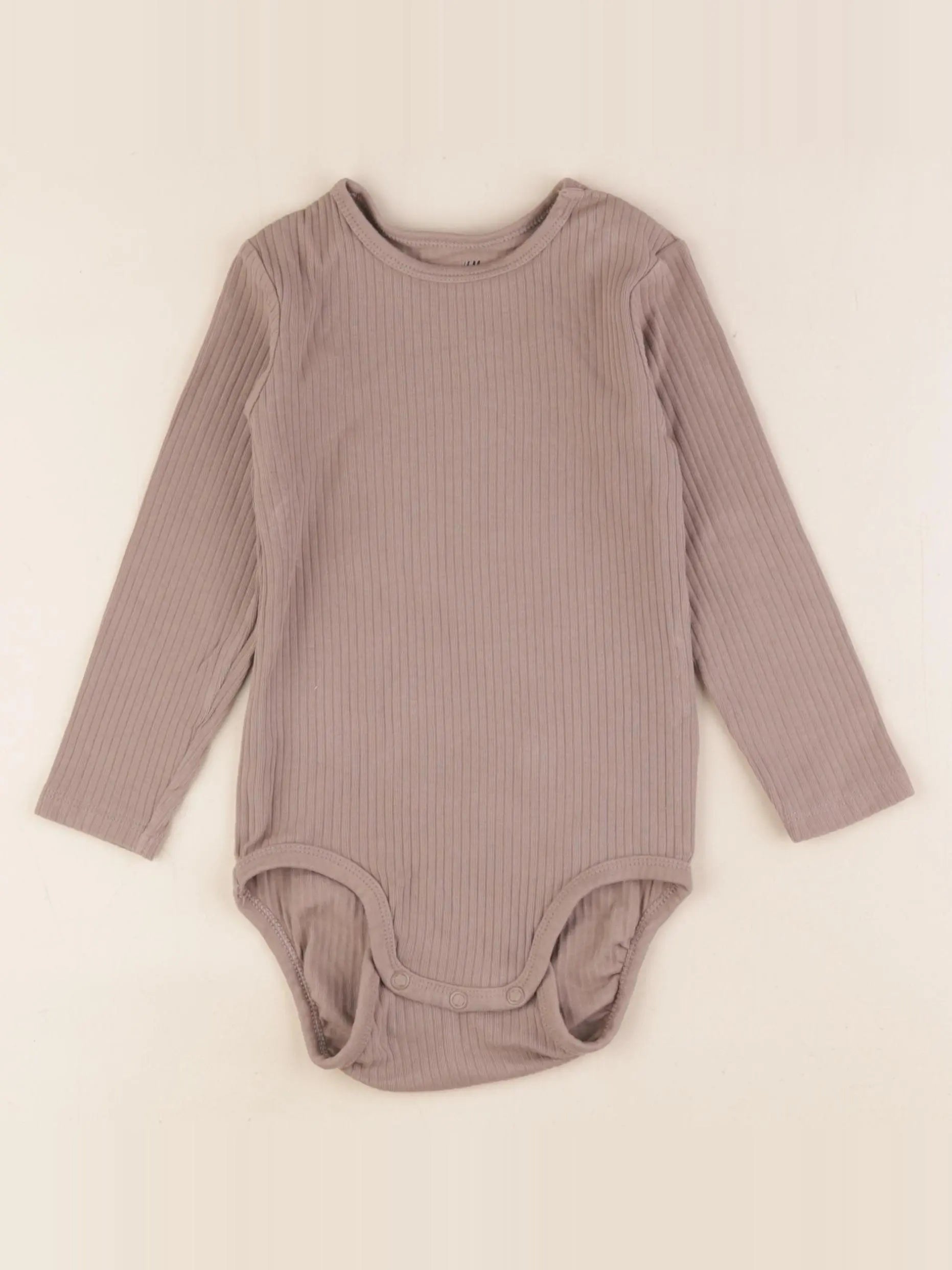 H&M - body marron - 12/18 mois