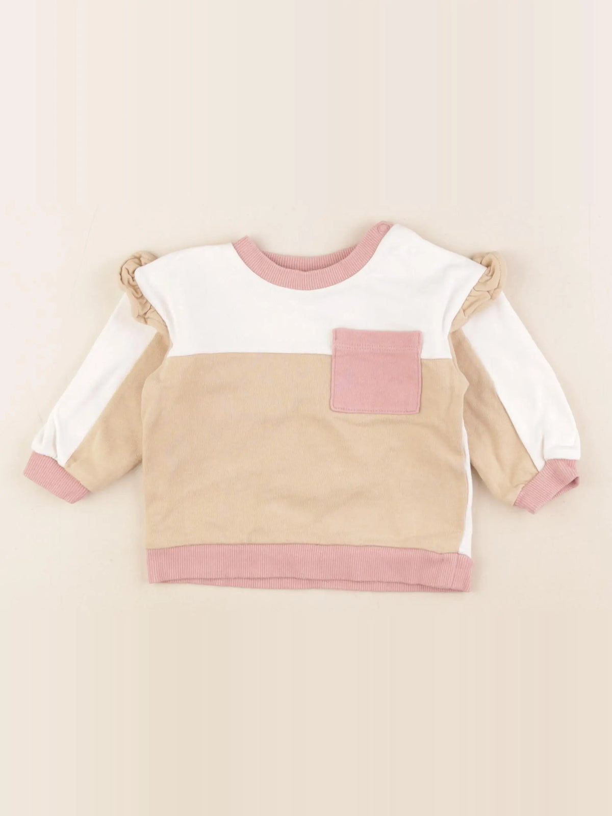 H&M - sweat multicolore - 4/6 mois