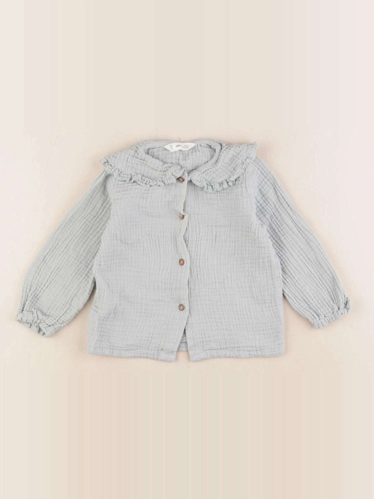 Mango - blouse vert - 18/24 mois