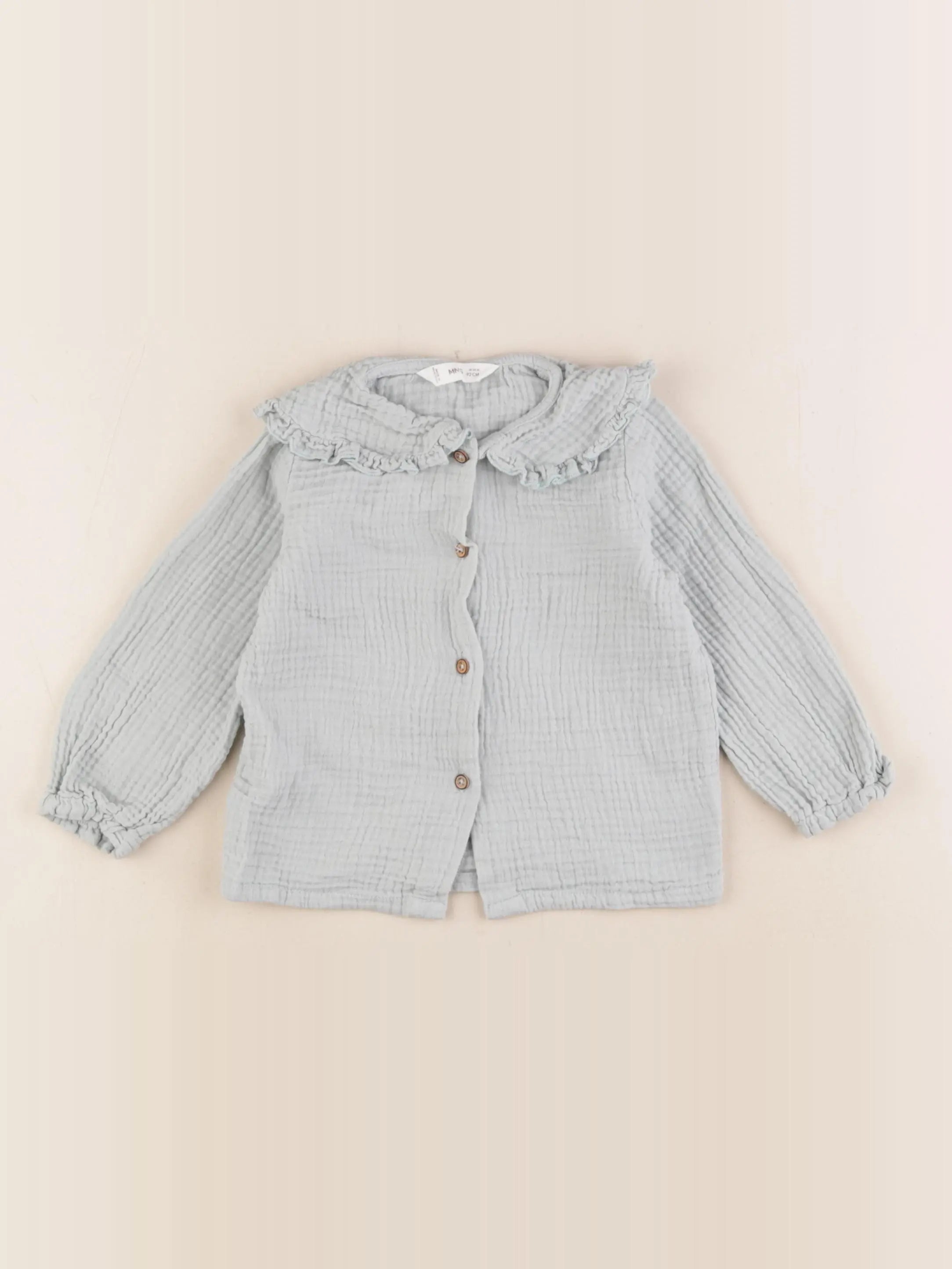 Mango - blouse vert - 18/24 mois