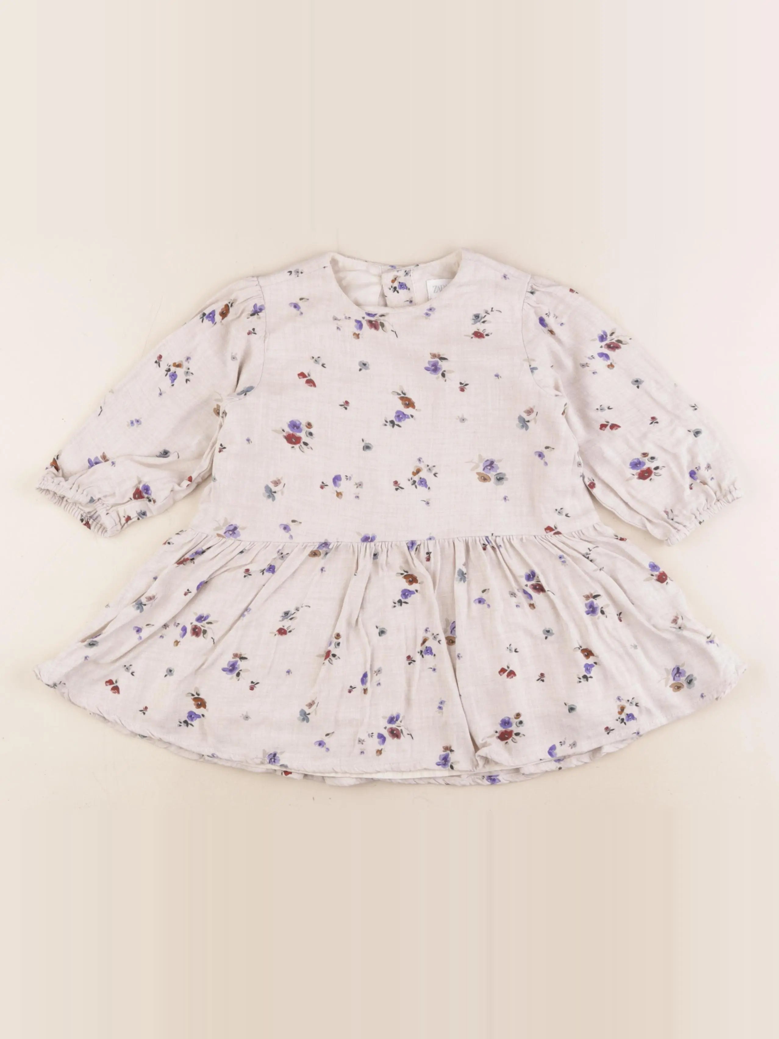 Zara - robe beige - 12/18 mois