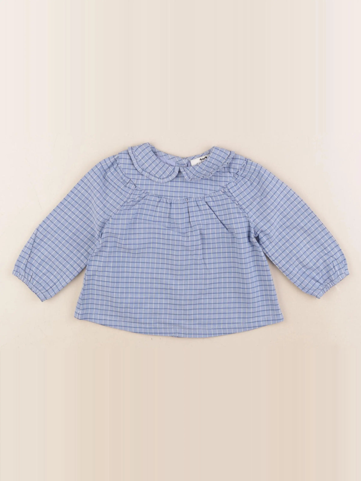 Cyrillus - blouse bleu - 12 mois