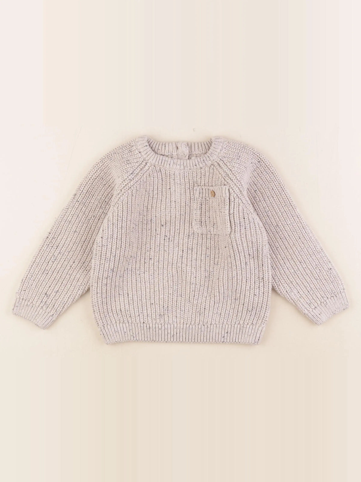 Vertbaudet - pull beige - 36 mois