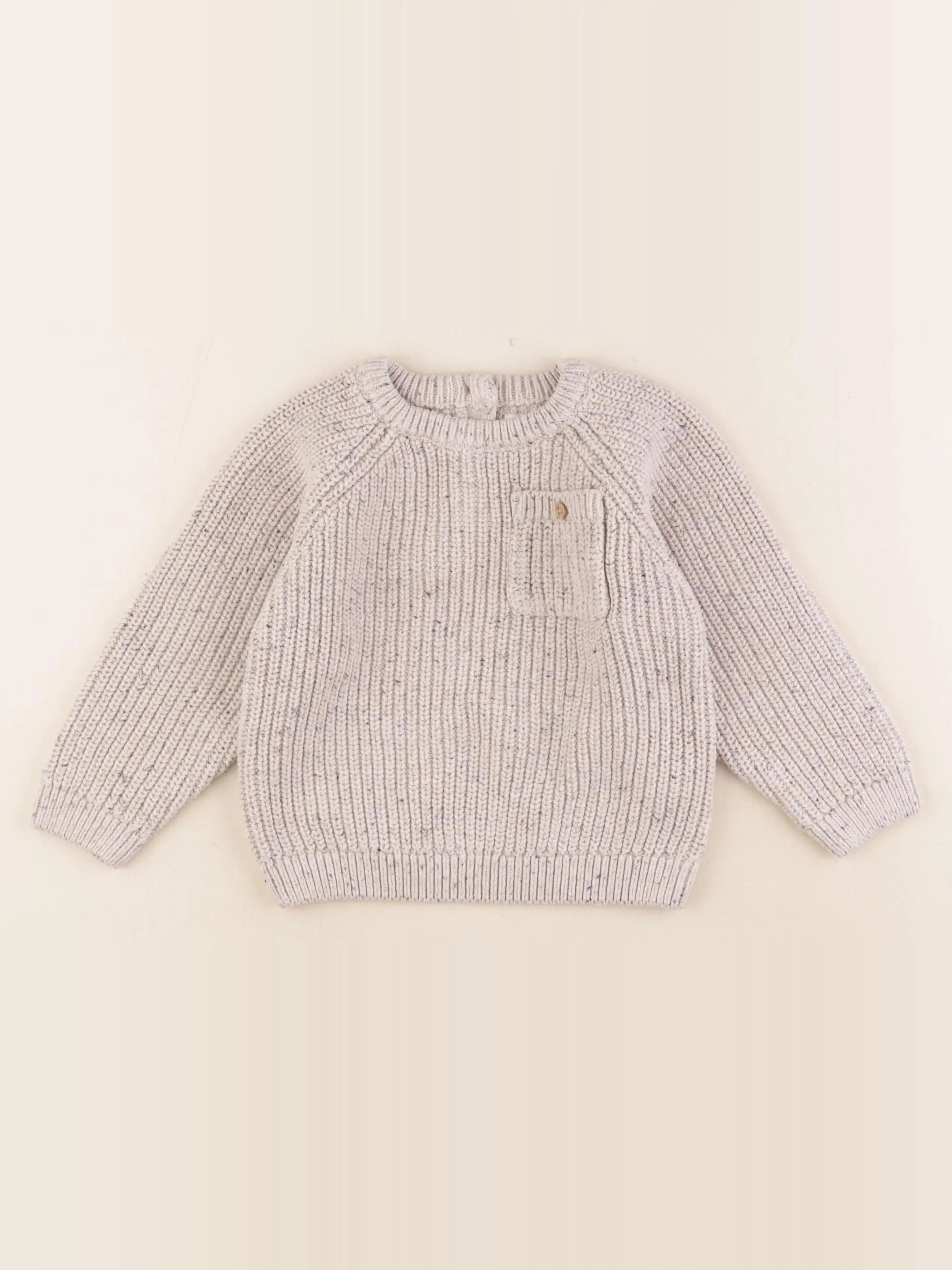 Vertbaudet - pull beige - 36 mois
