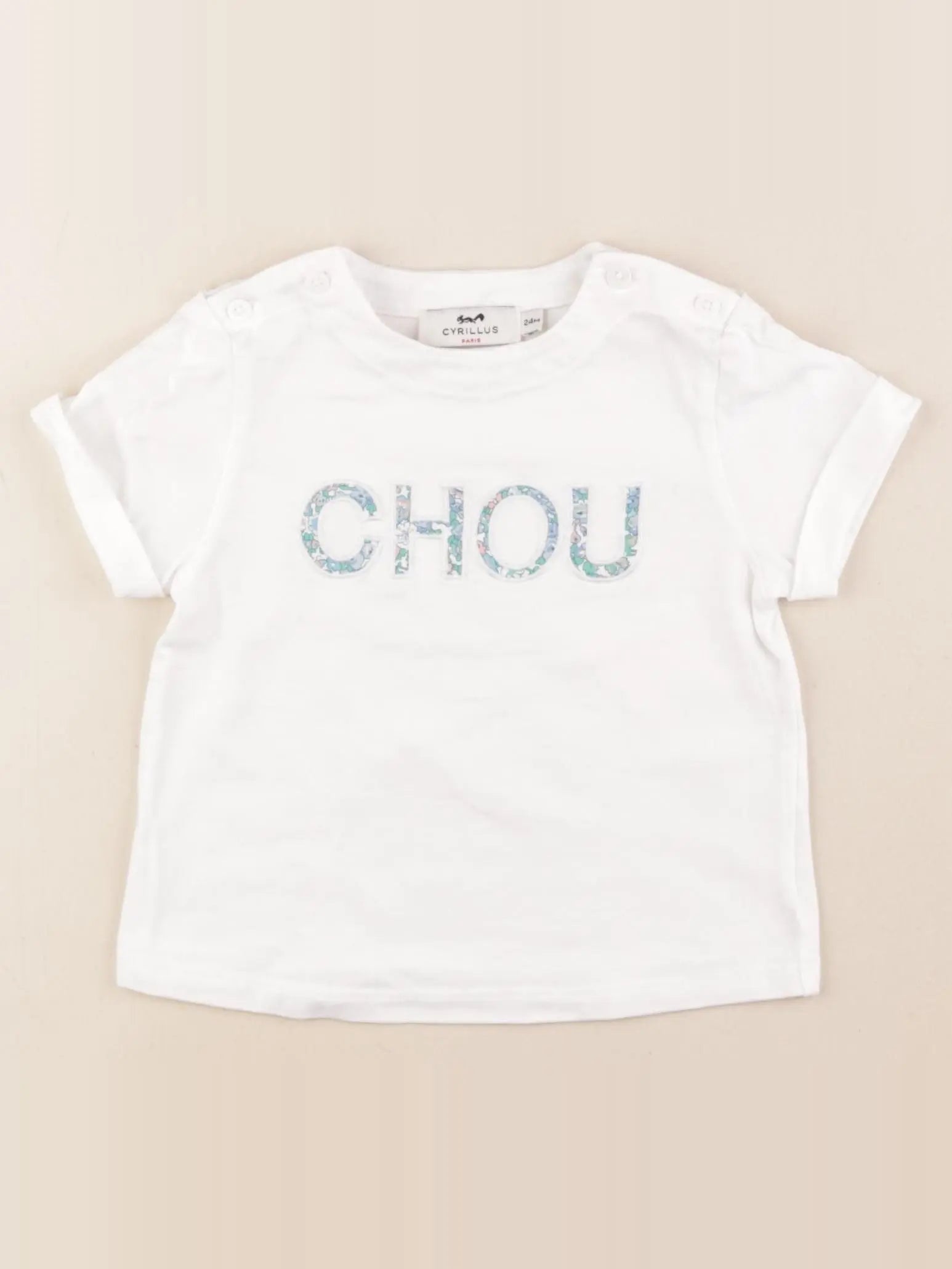 Cyrillus - tee-shirt beige - 24 mois