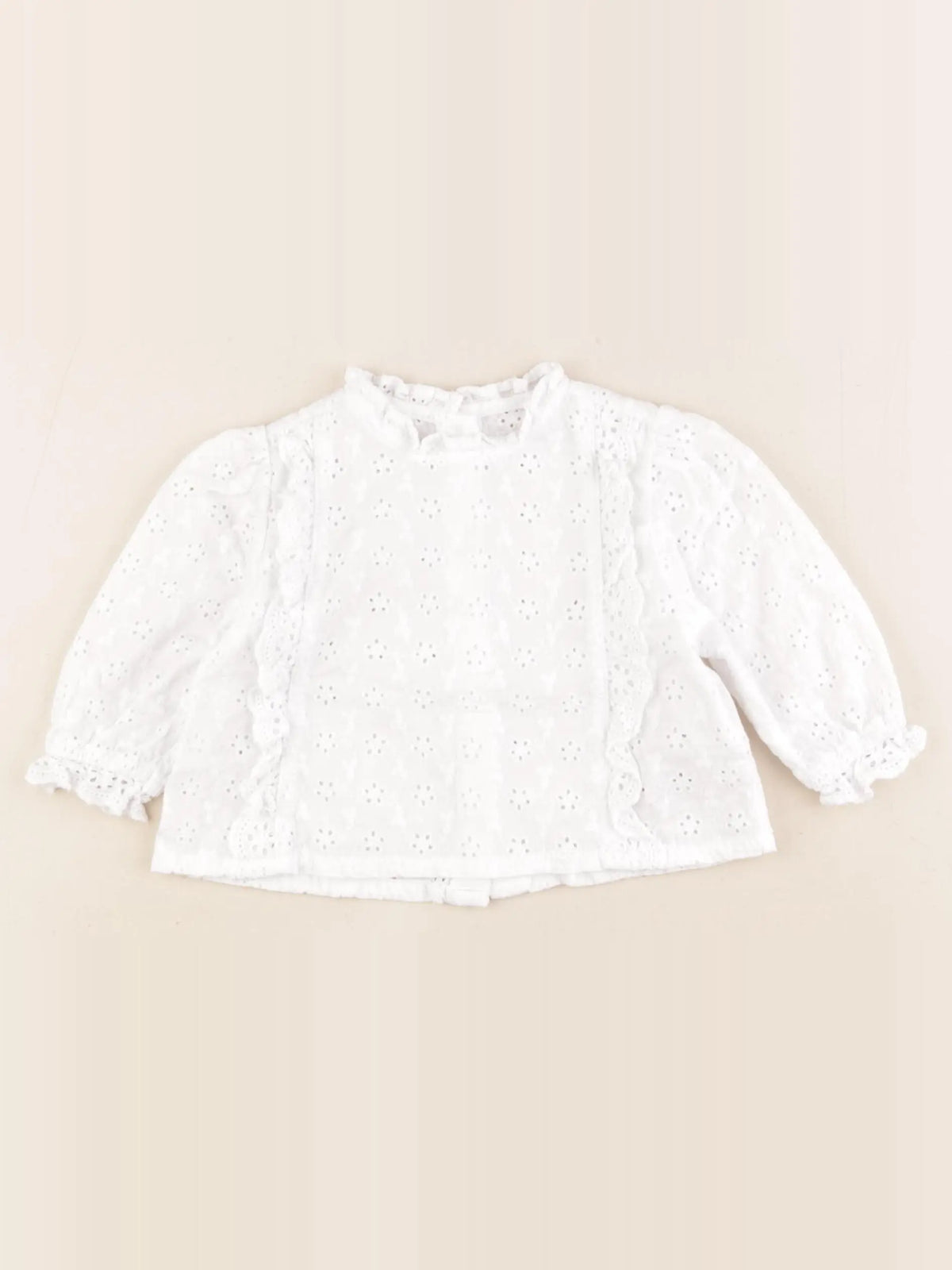 Vertbaudet - blouse blanc - 6 mois
