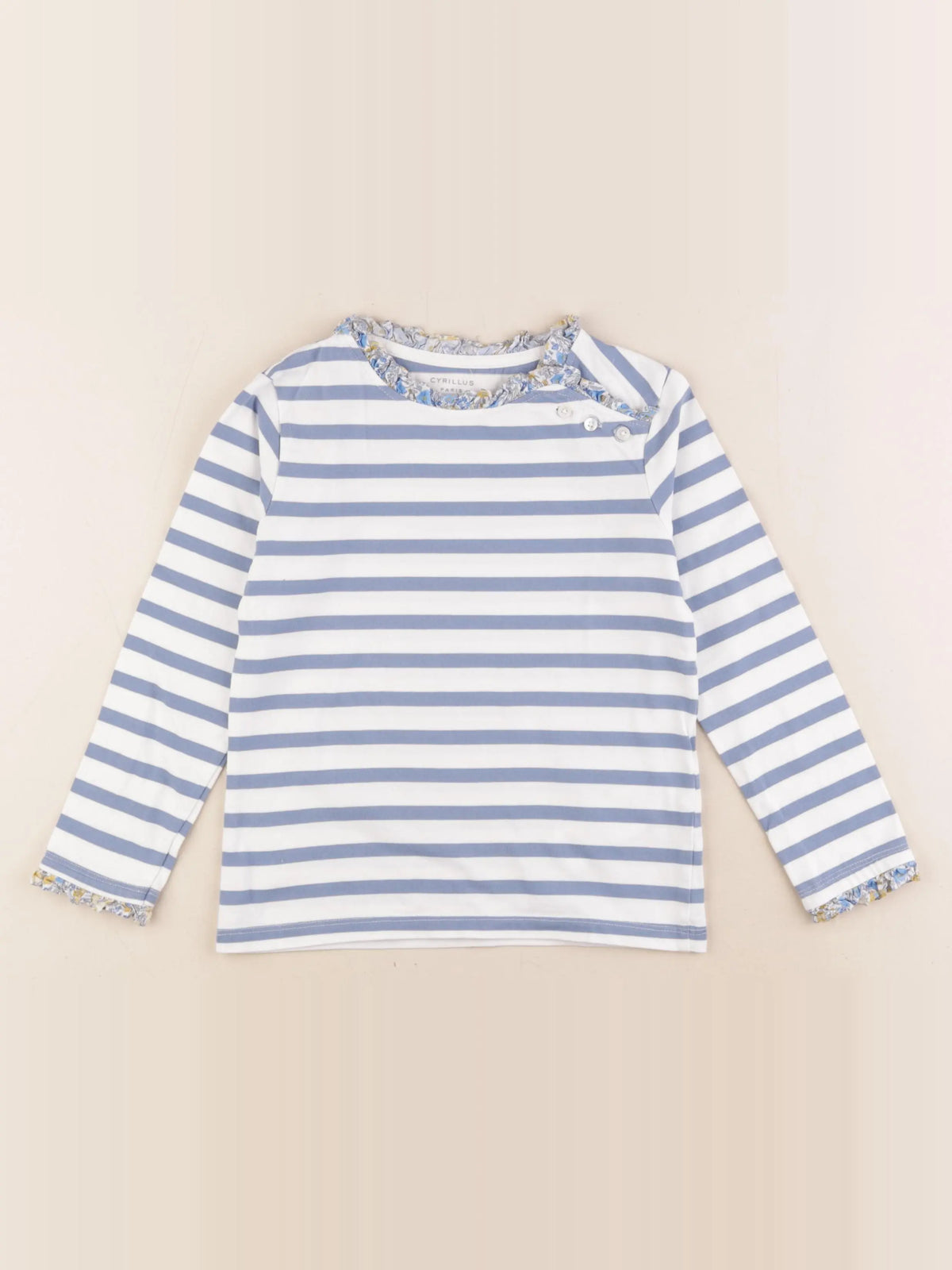 Cyrillus - tee-shirt bleu - 6 ans
