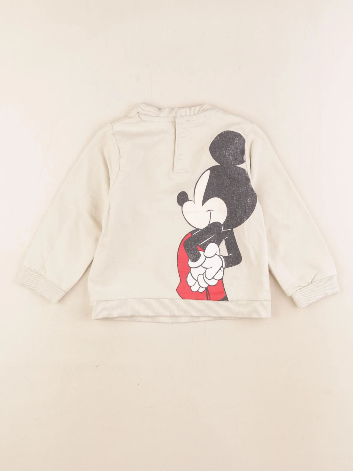 Vertbaudet - sweat beige - 24 mois