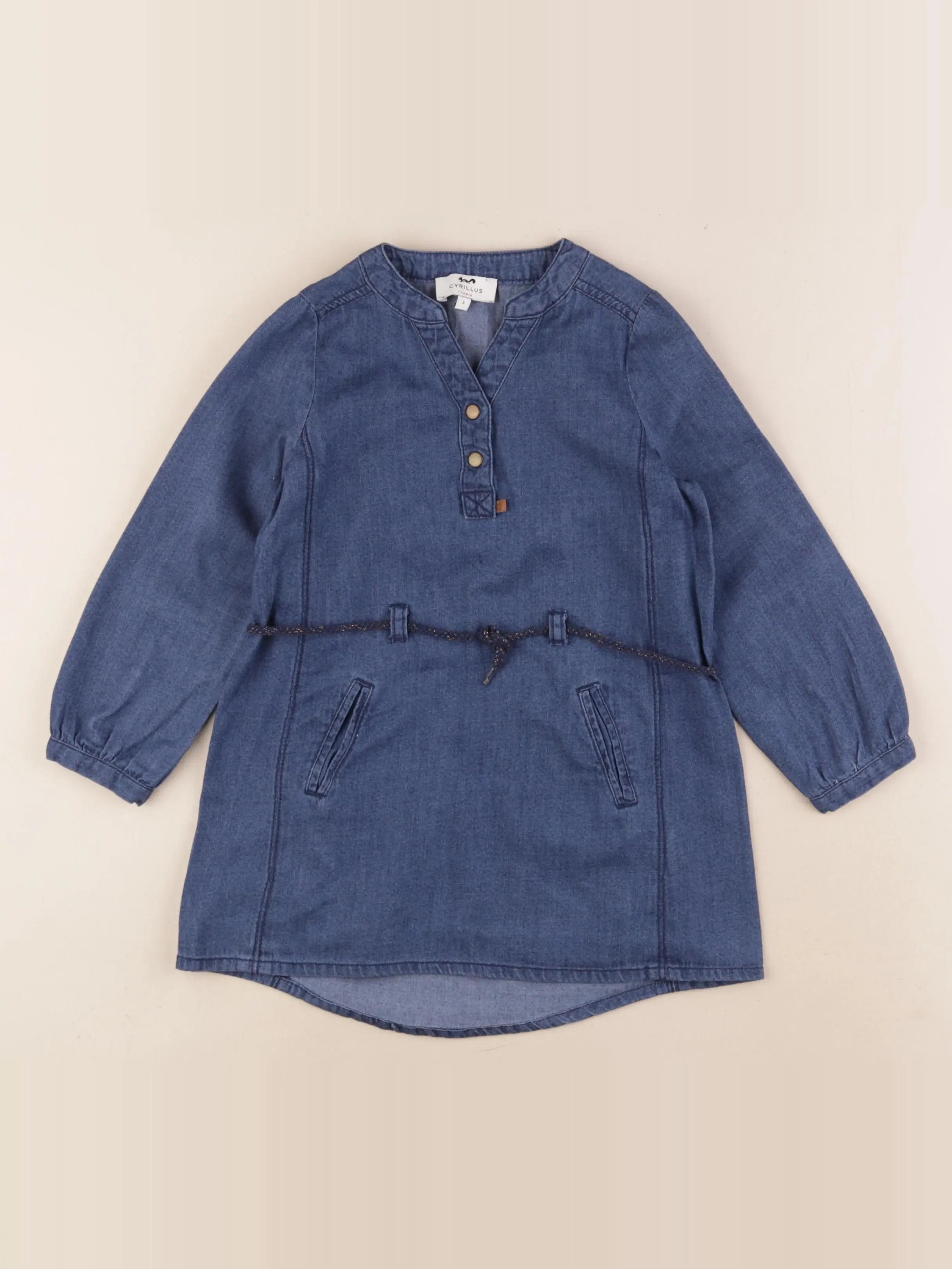 Cyrillus - robe bleu - 3 ans