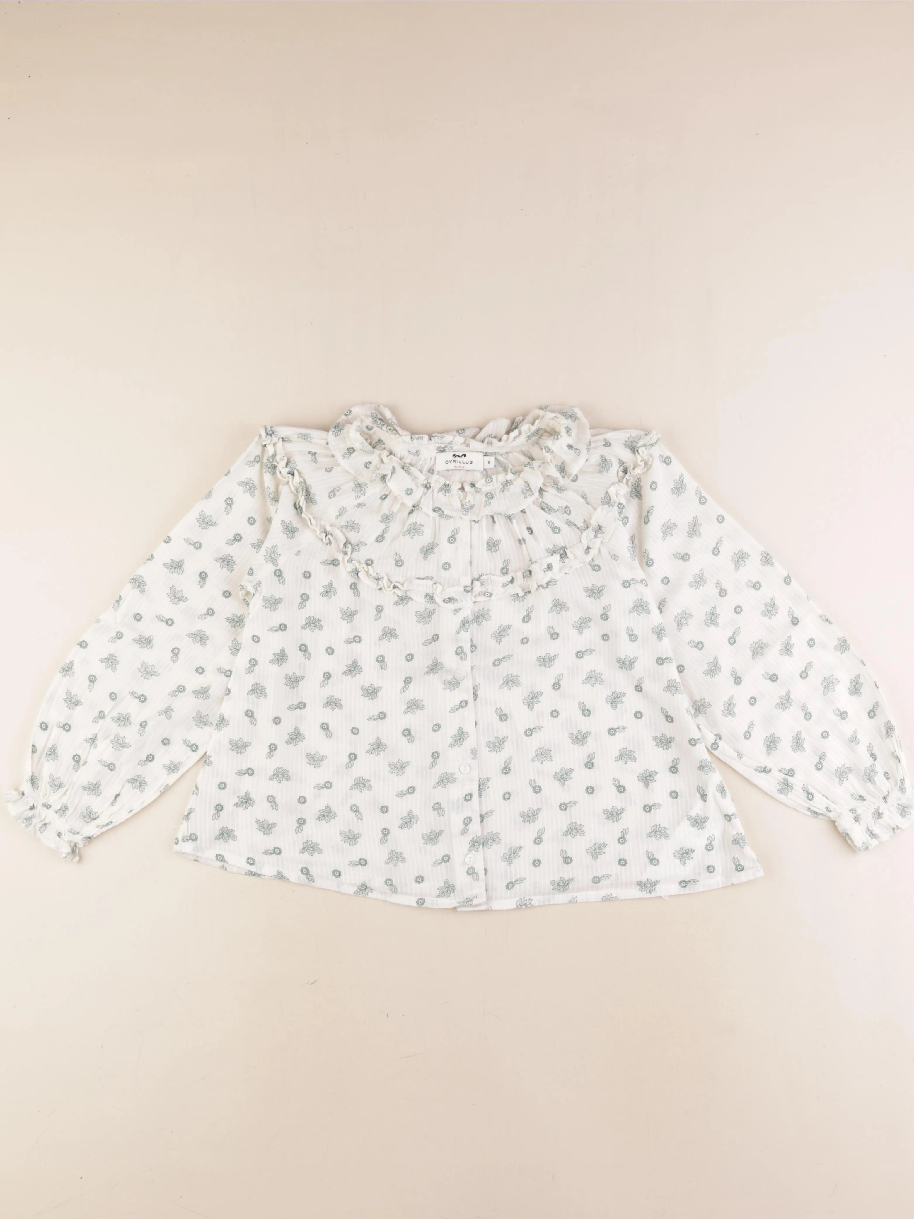 Cyrillus - blouse vert - 8 ans