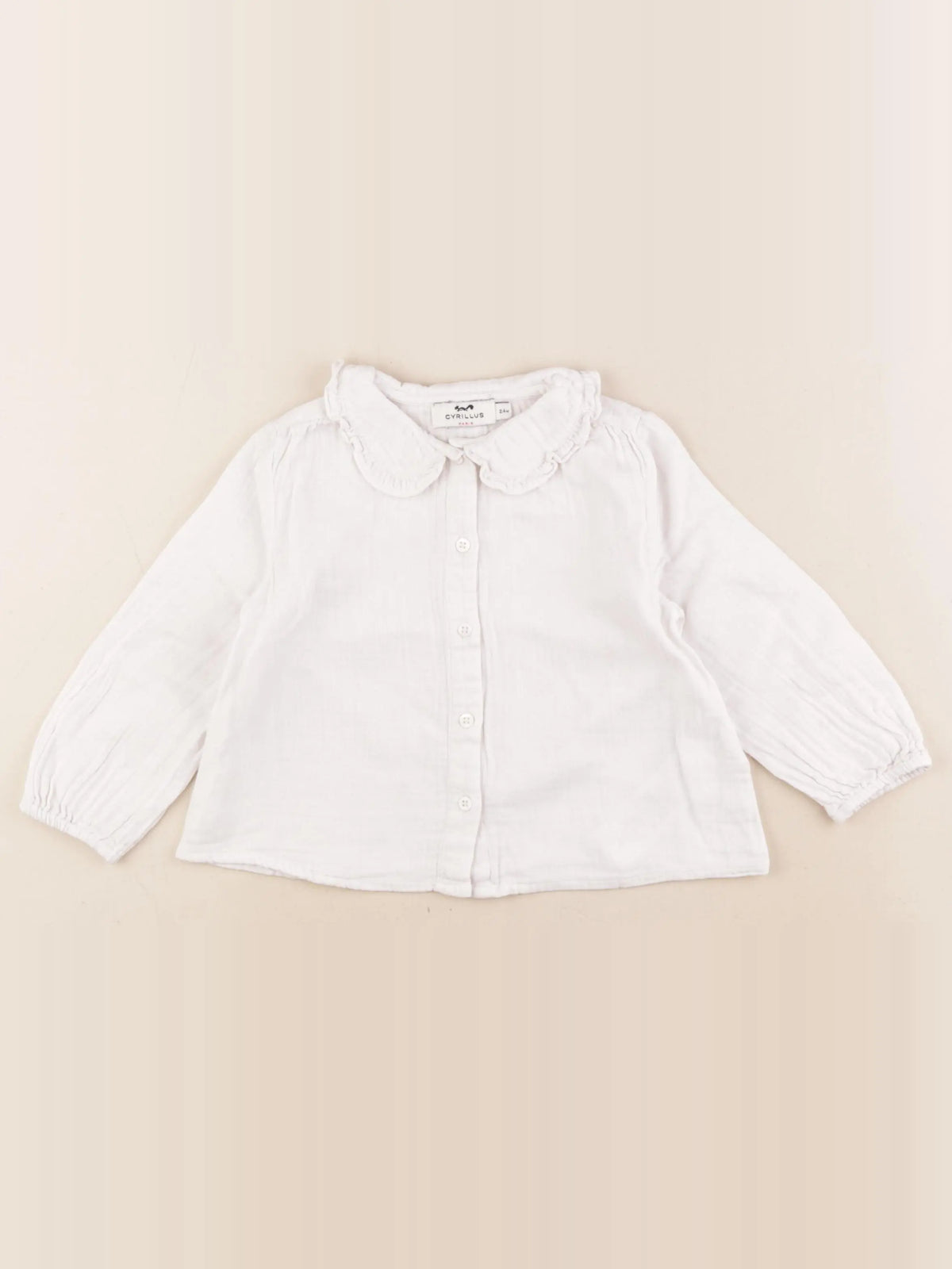 Cyrillus - blouse blanc - 24 mois