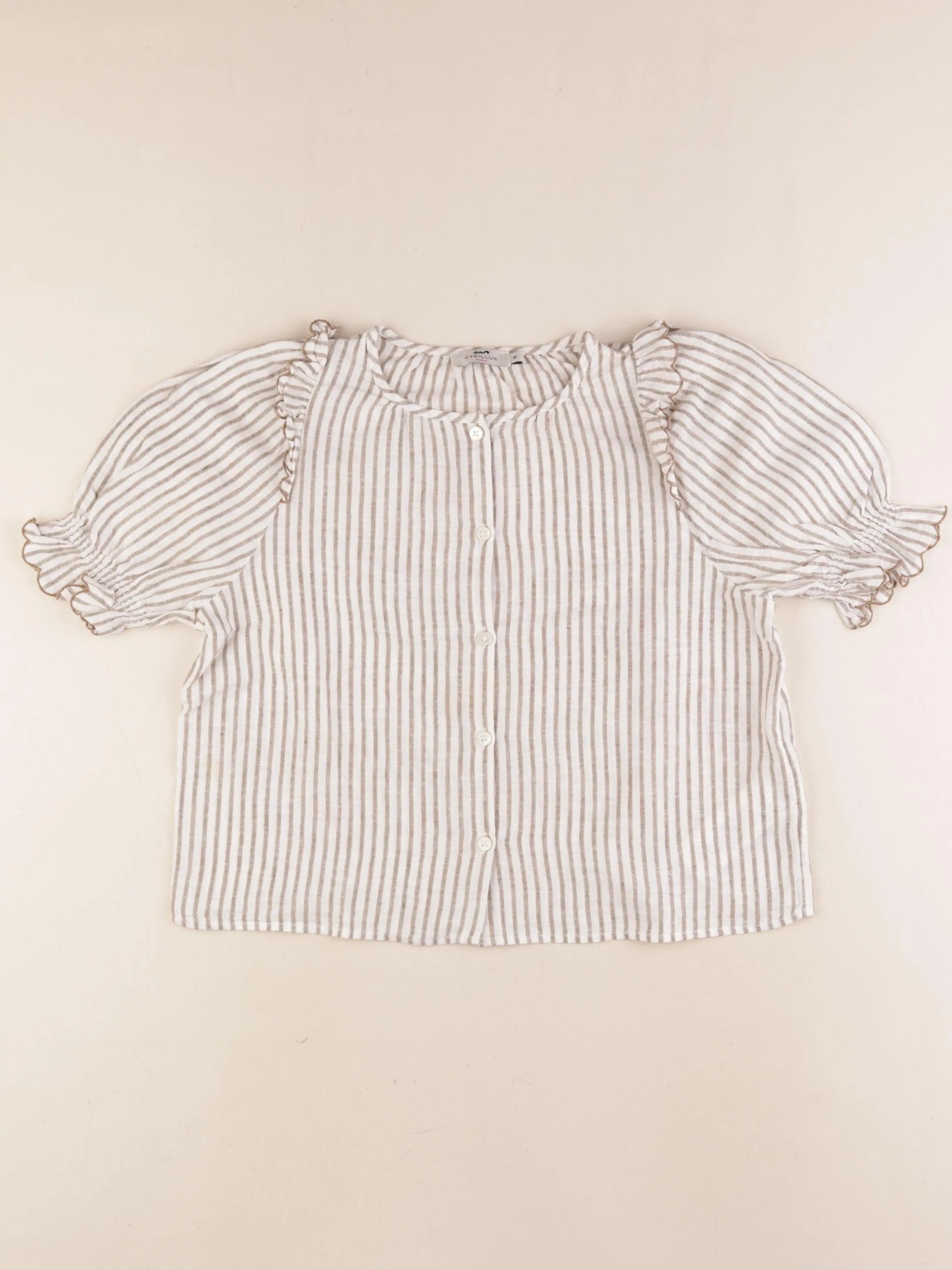 Cyrillus - blouse beige - 8 ans