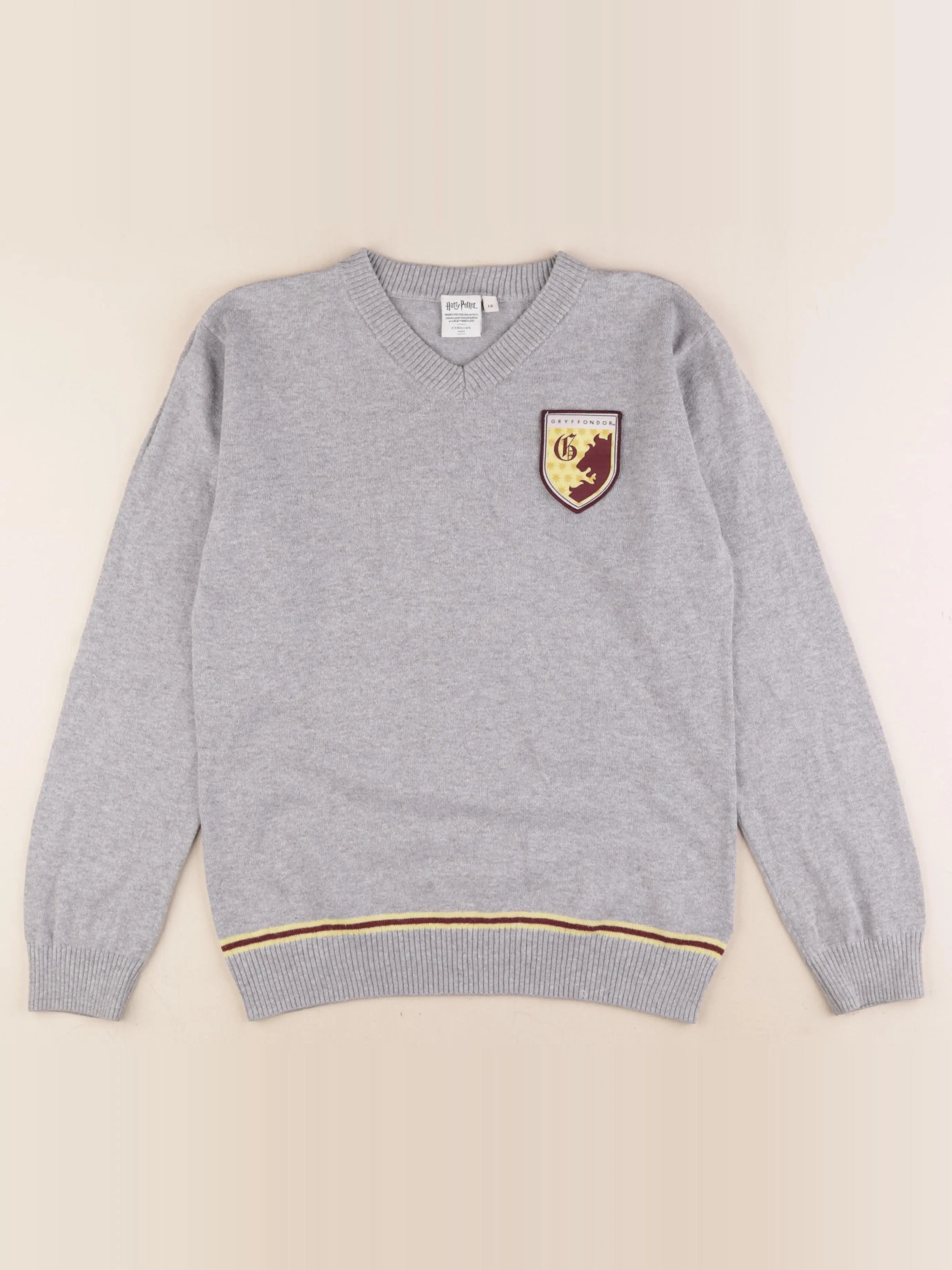 Cyrillus - pull gris - 12 ans
