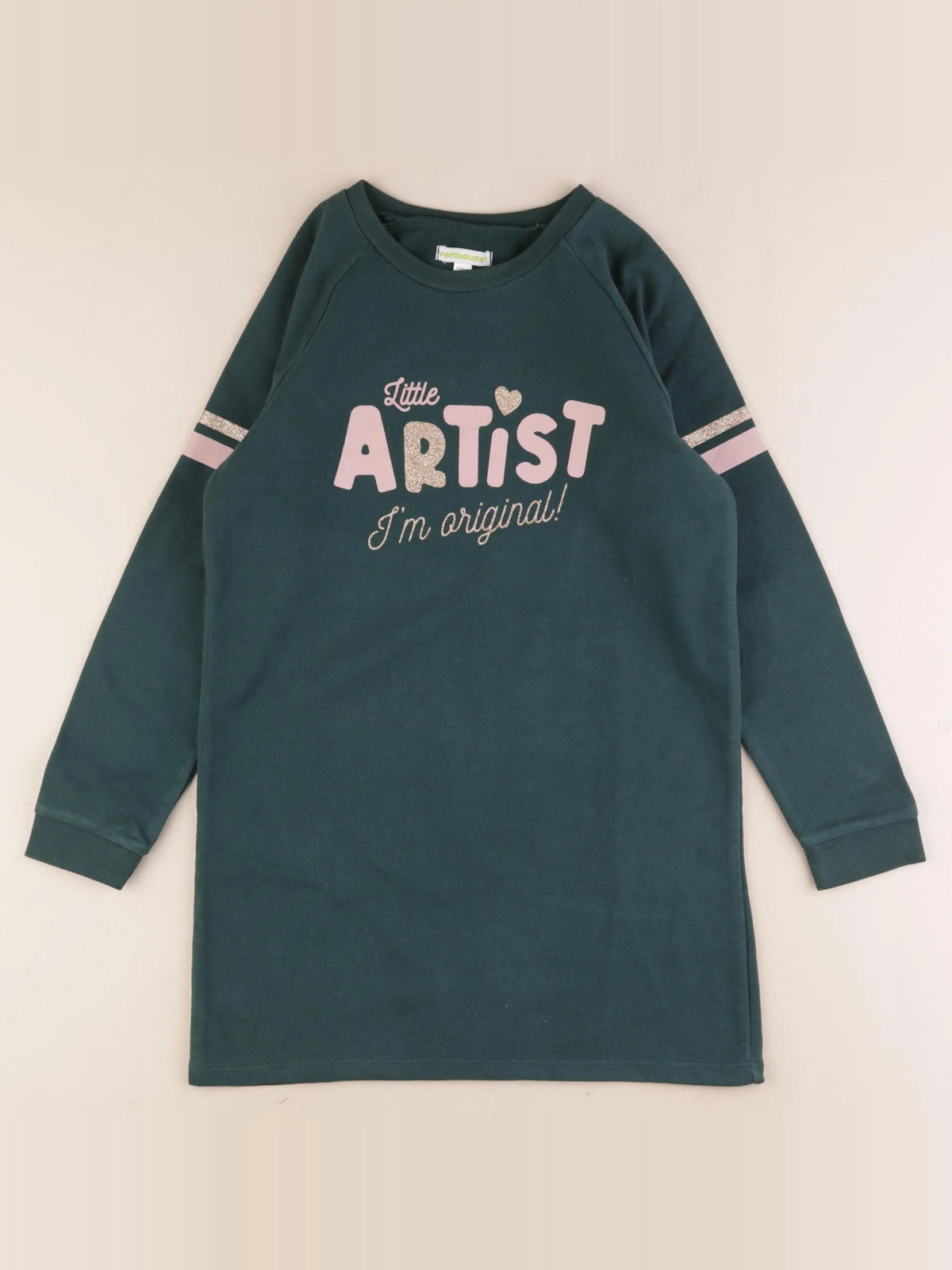 Vertbaudet - robe vert - 8 ans