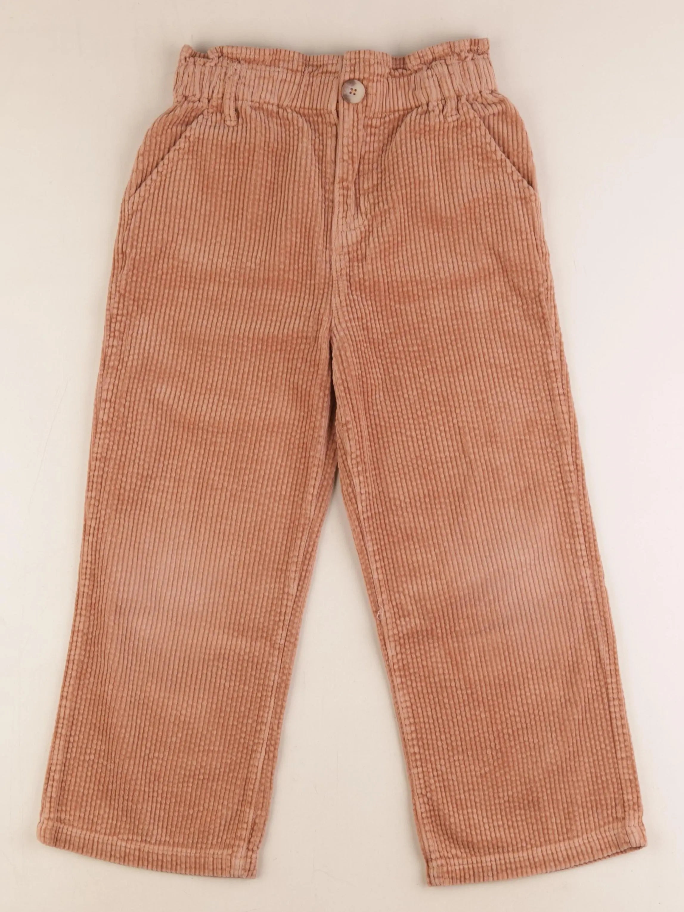 Vertbaudet - pantalon marron - 8 ans
