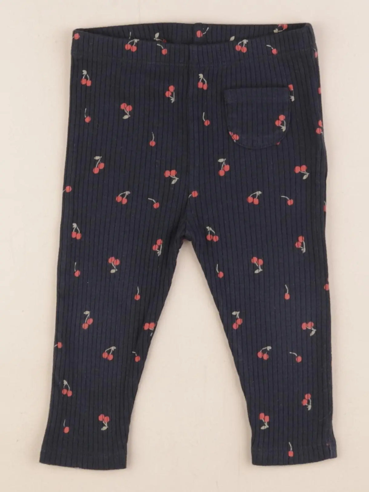 Vertbaudet - legging bleu - 12 mois