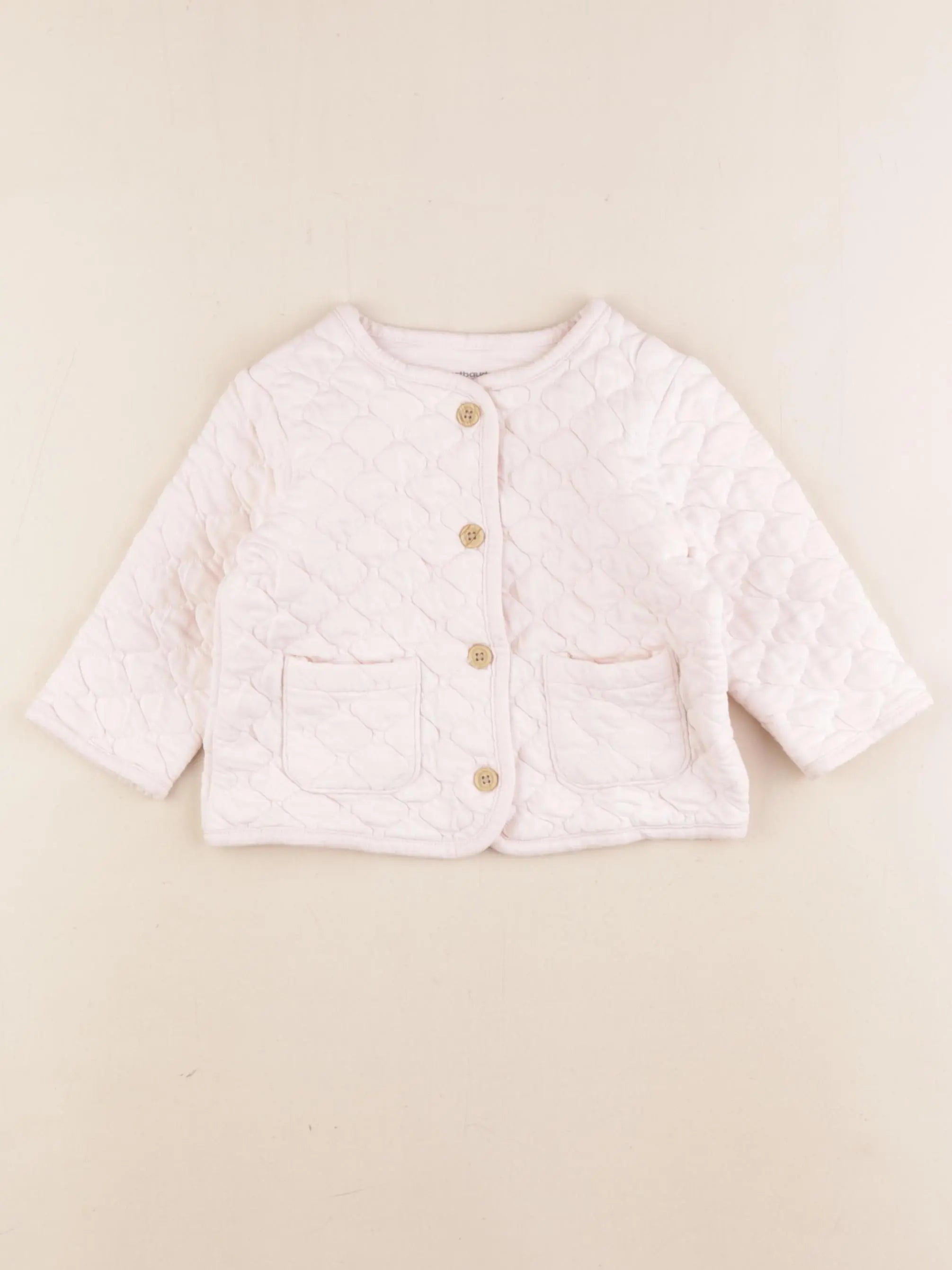 Vertbaudet - sweat rose - 12 mois