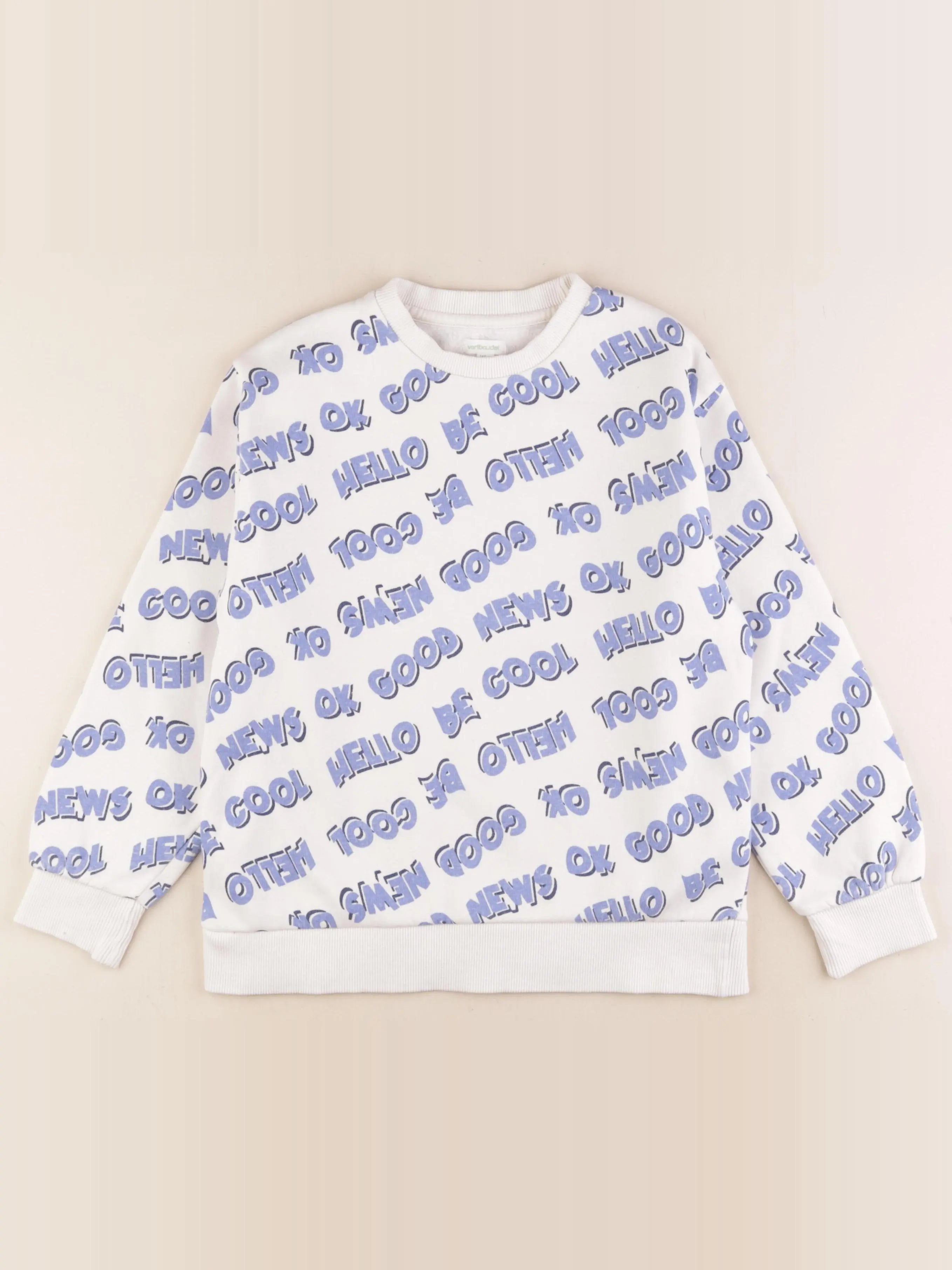 Vertbaudet - sweat bleu - 10 ans