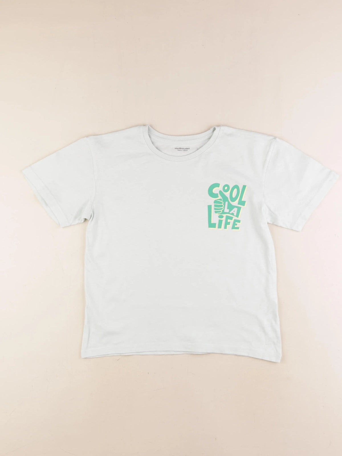 Vertbaudet - tee-shirt vert - 10 ans