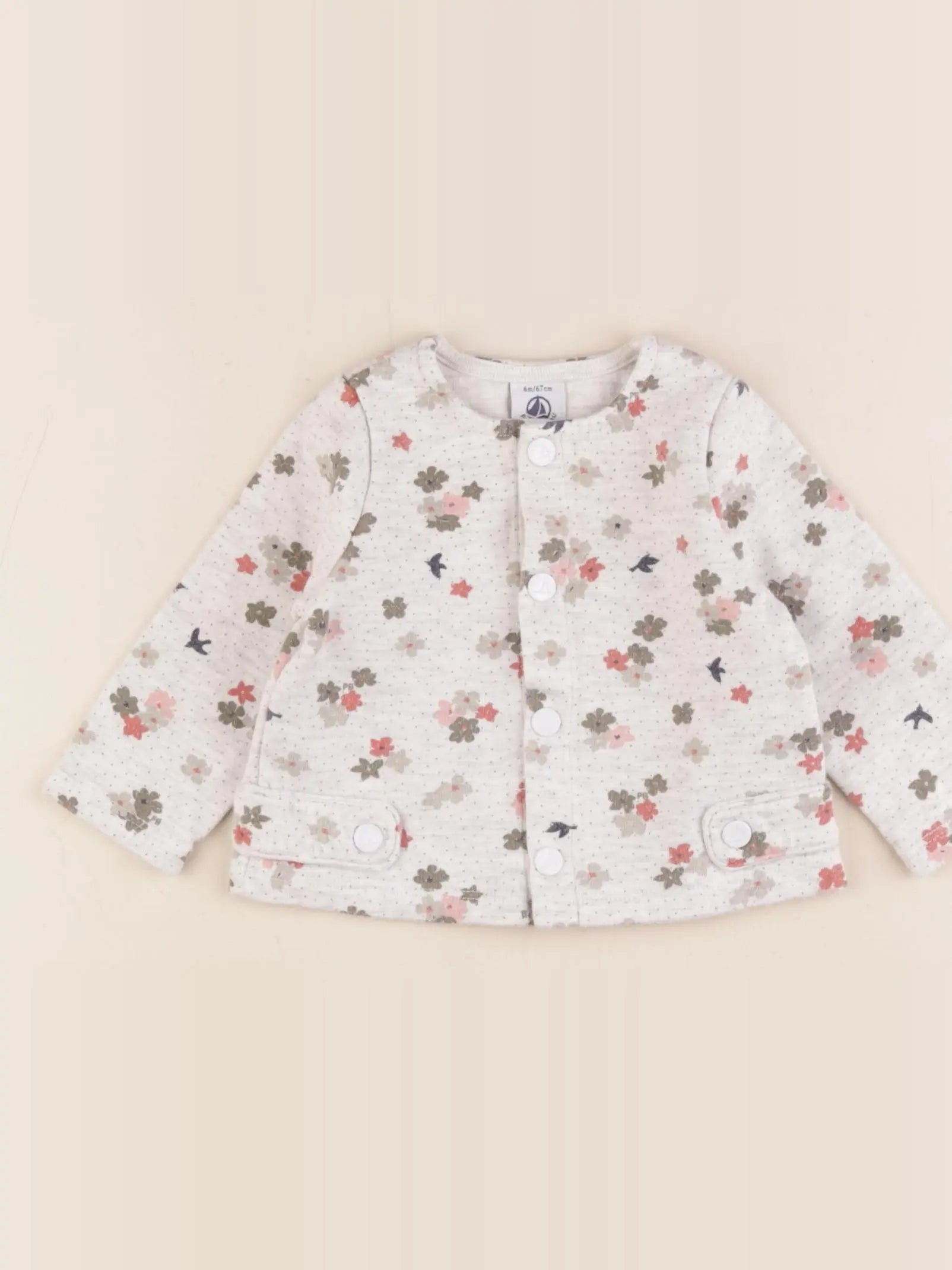 Petit Bateau - sweat multicolore - 6 mois
