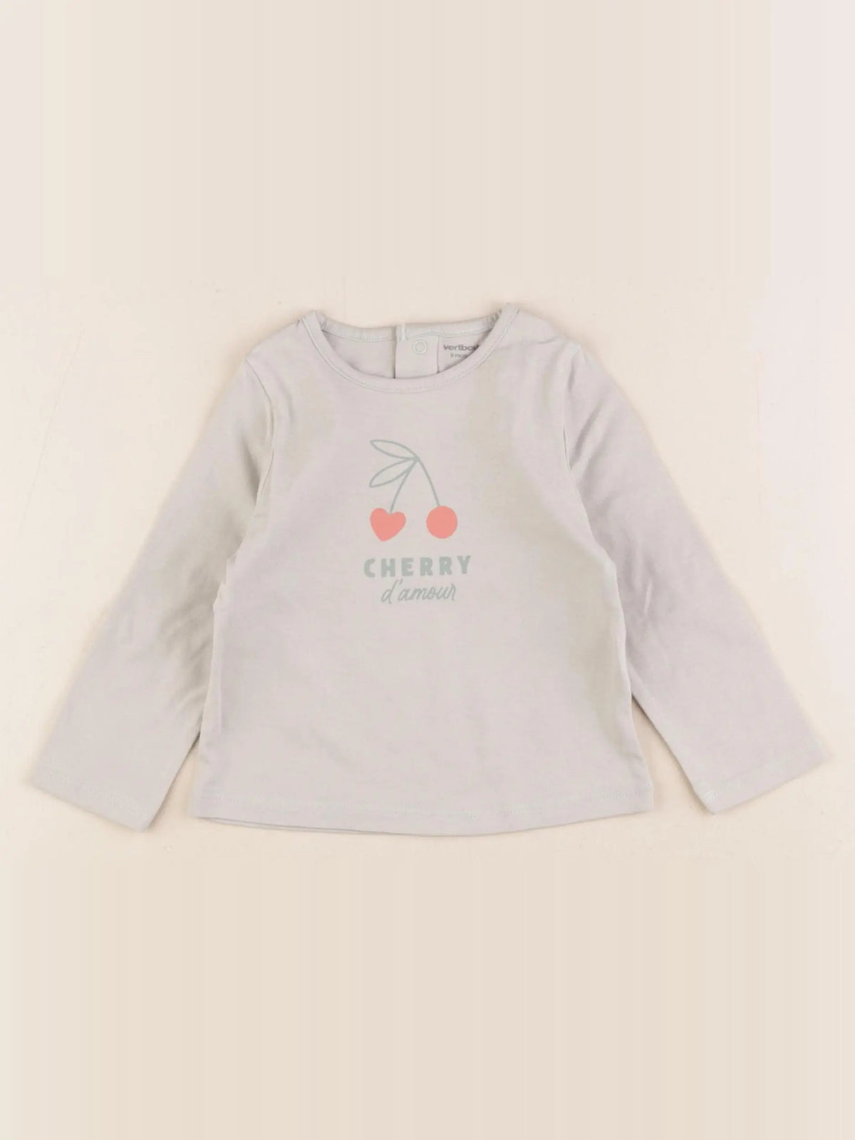 Vertbaudet - tee-shirt vert - 9 mois