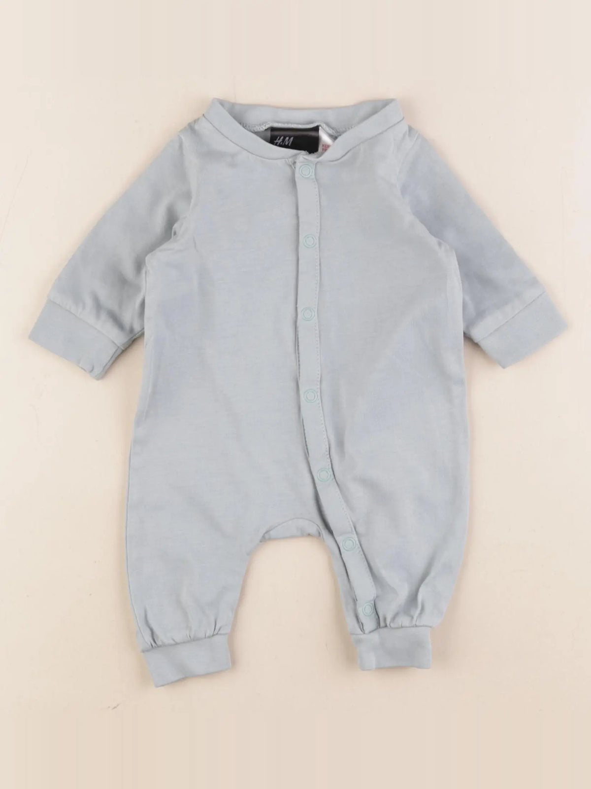 H&M - pyjama coton vert - 0/1 mois