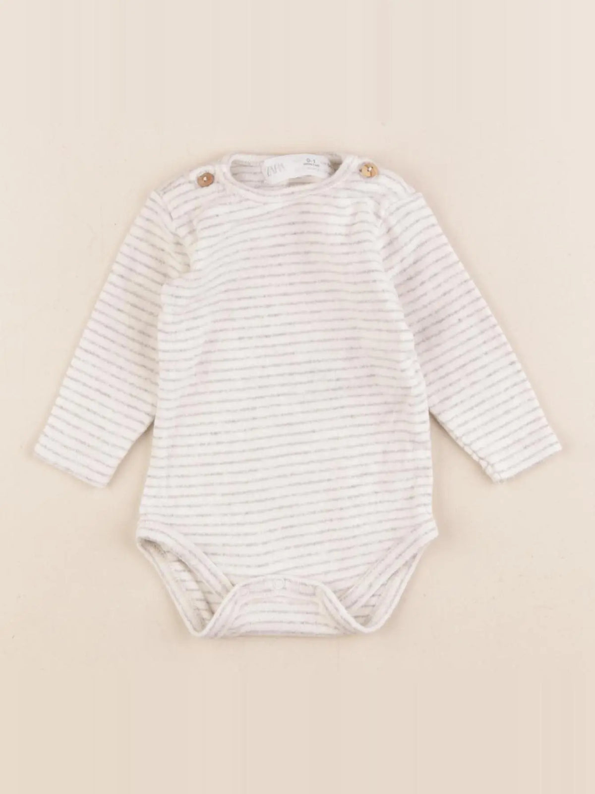 Zara - body beige - 0/1 mois