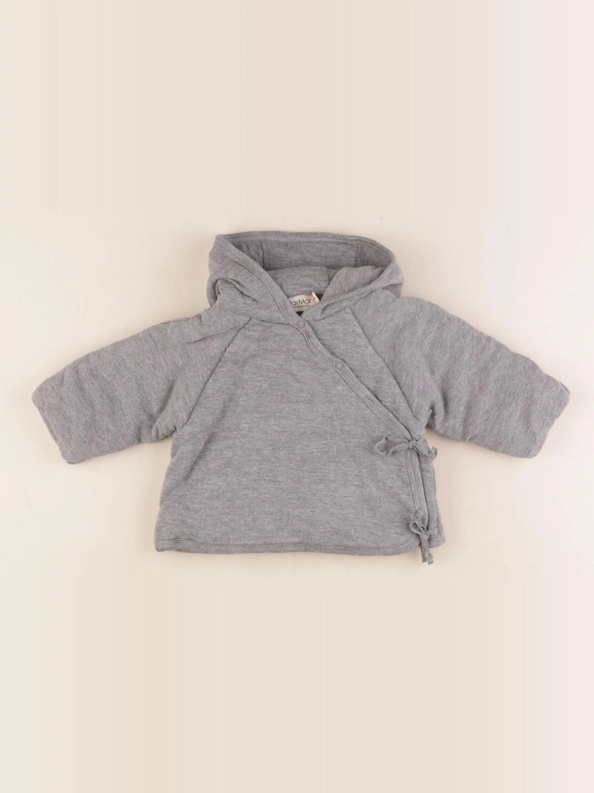 Marmar - veste doublé gris - 2/4 mois
