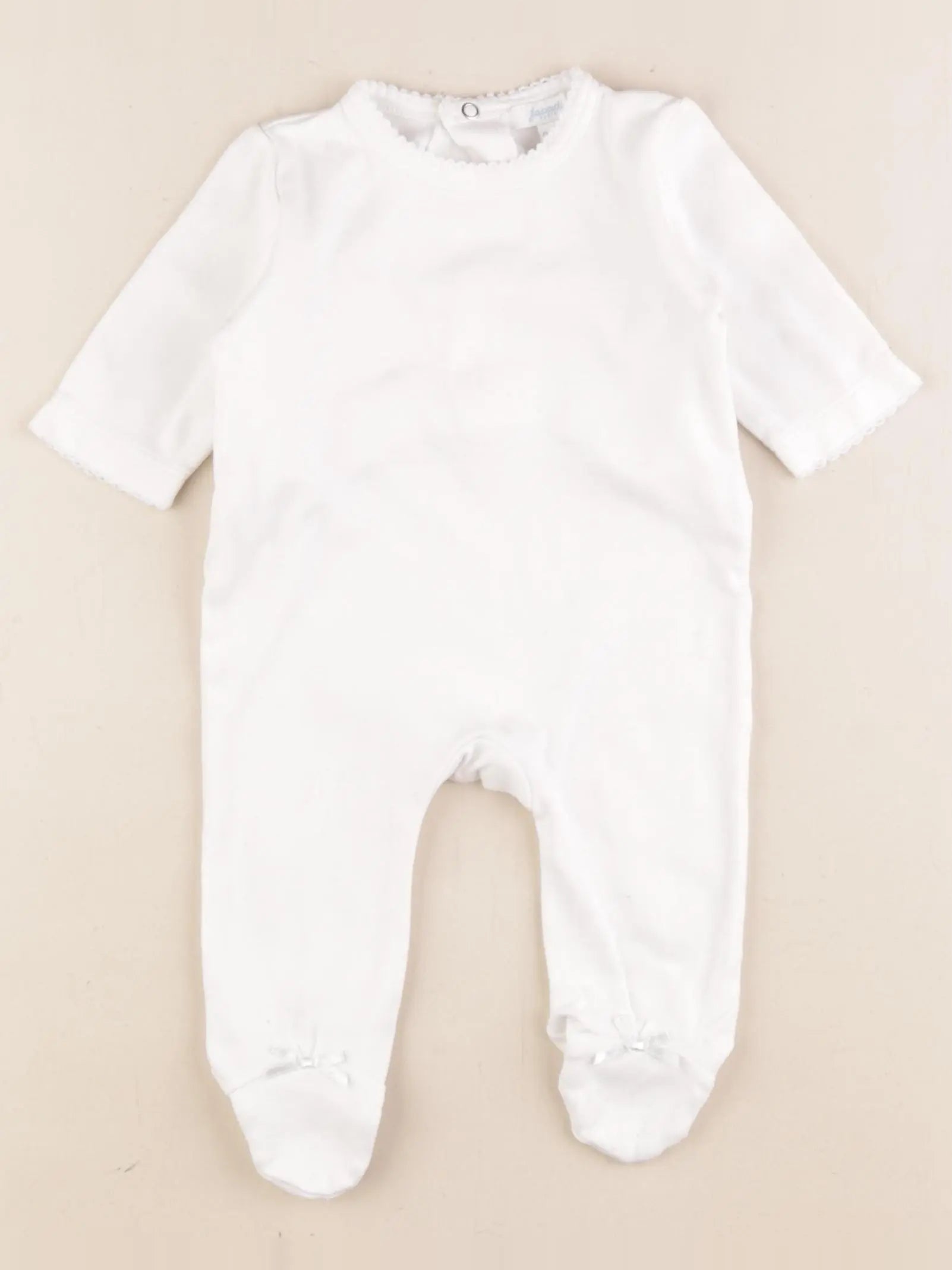 Jacadi - pyjama coton blanc - 0/2 mois