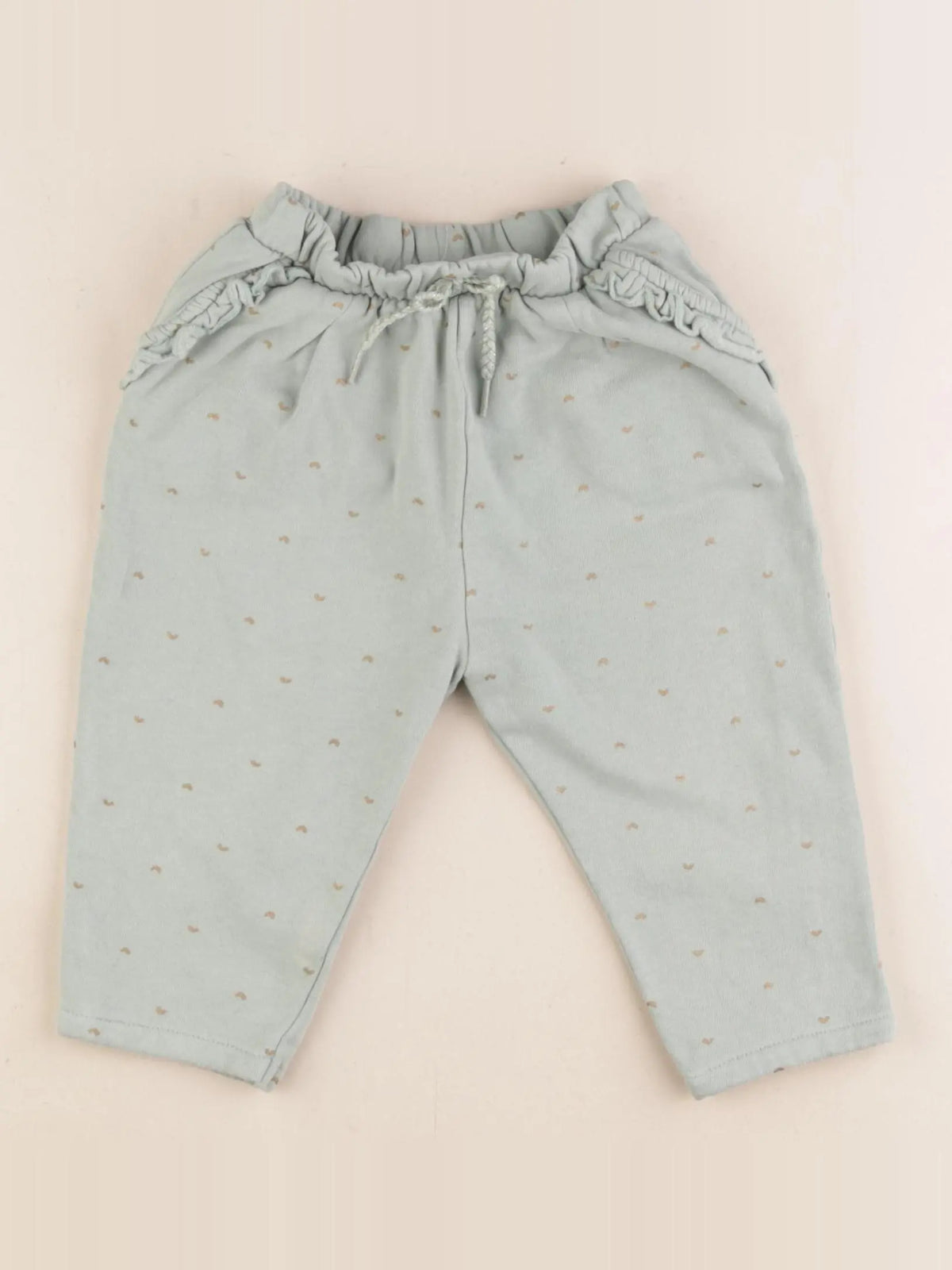 Vertbaudet - pantalon vert - 18 mois