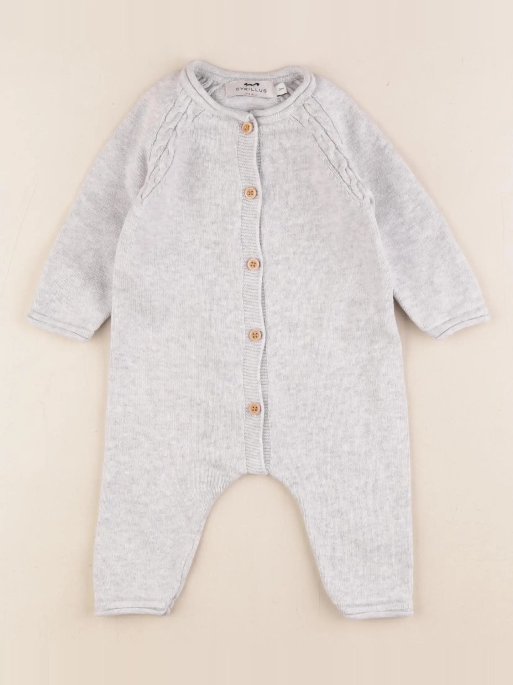 Cyrillus - combinaison gris - 3 mois