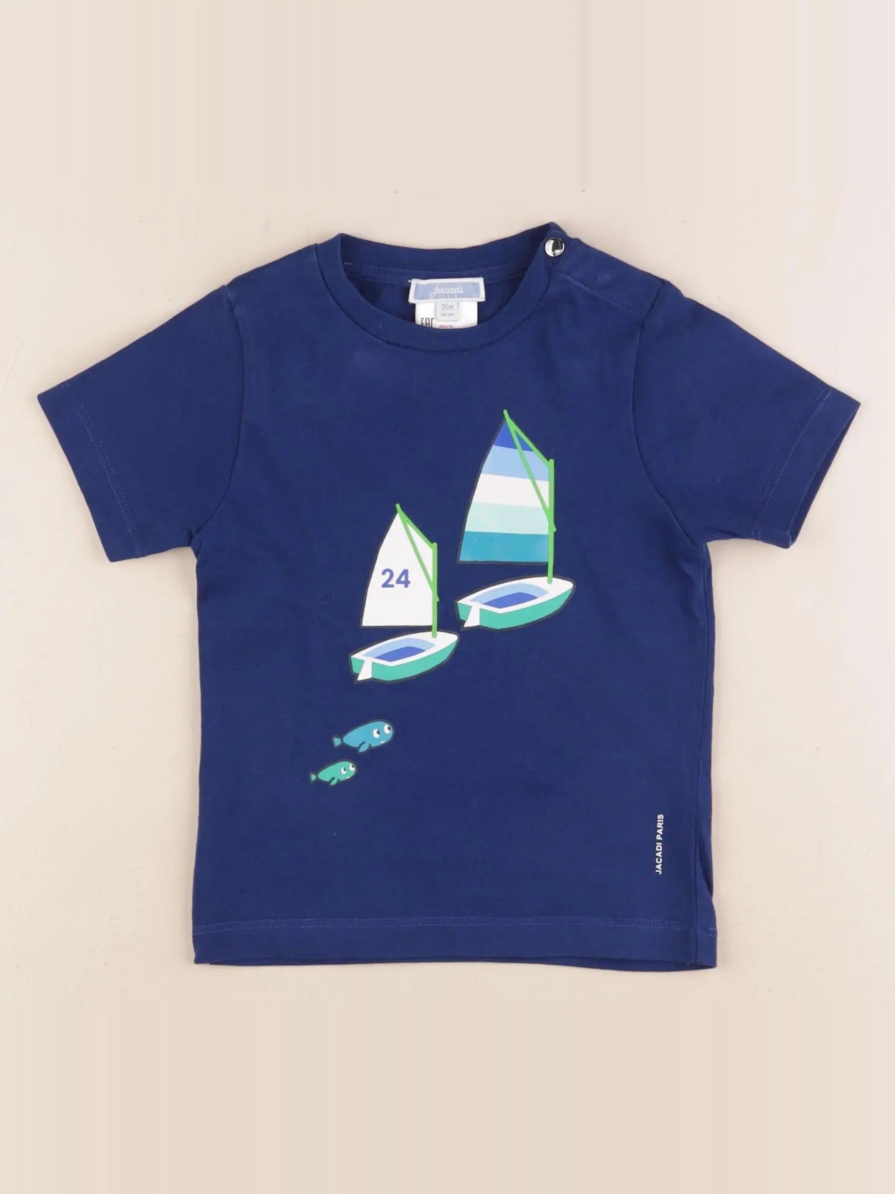Jacadi - tee-shirt bleu - 36 mois