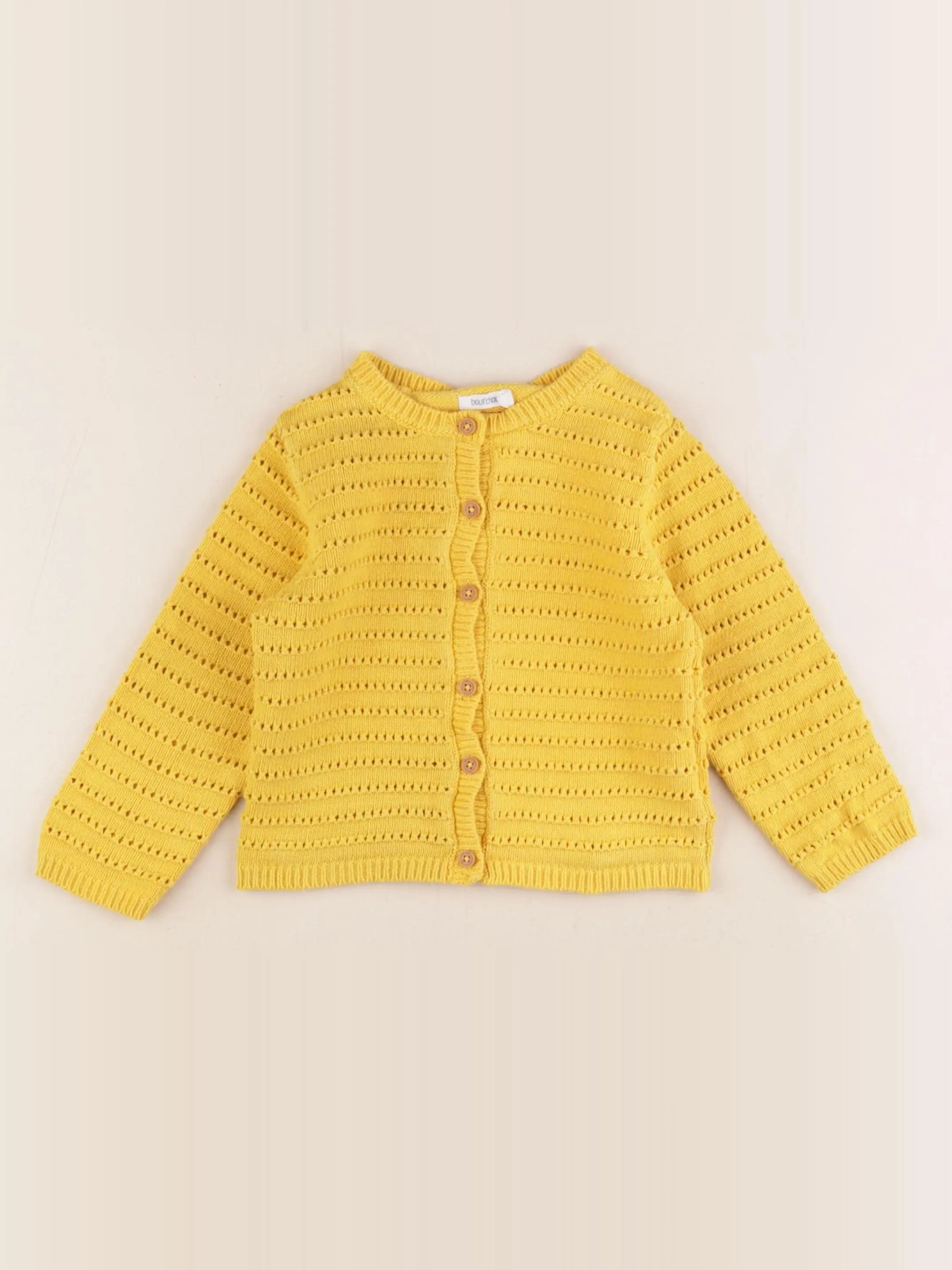 Boutchou - gilet jaune - 24 mois