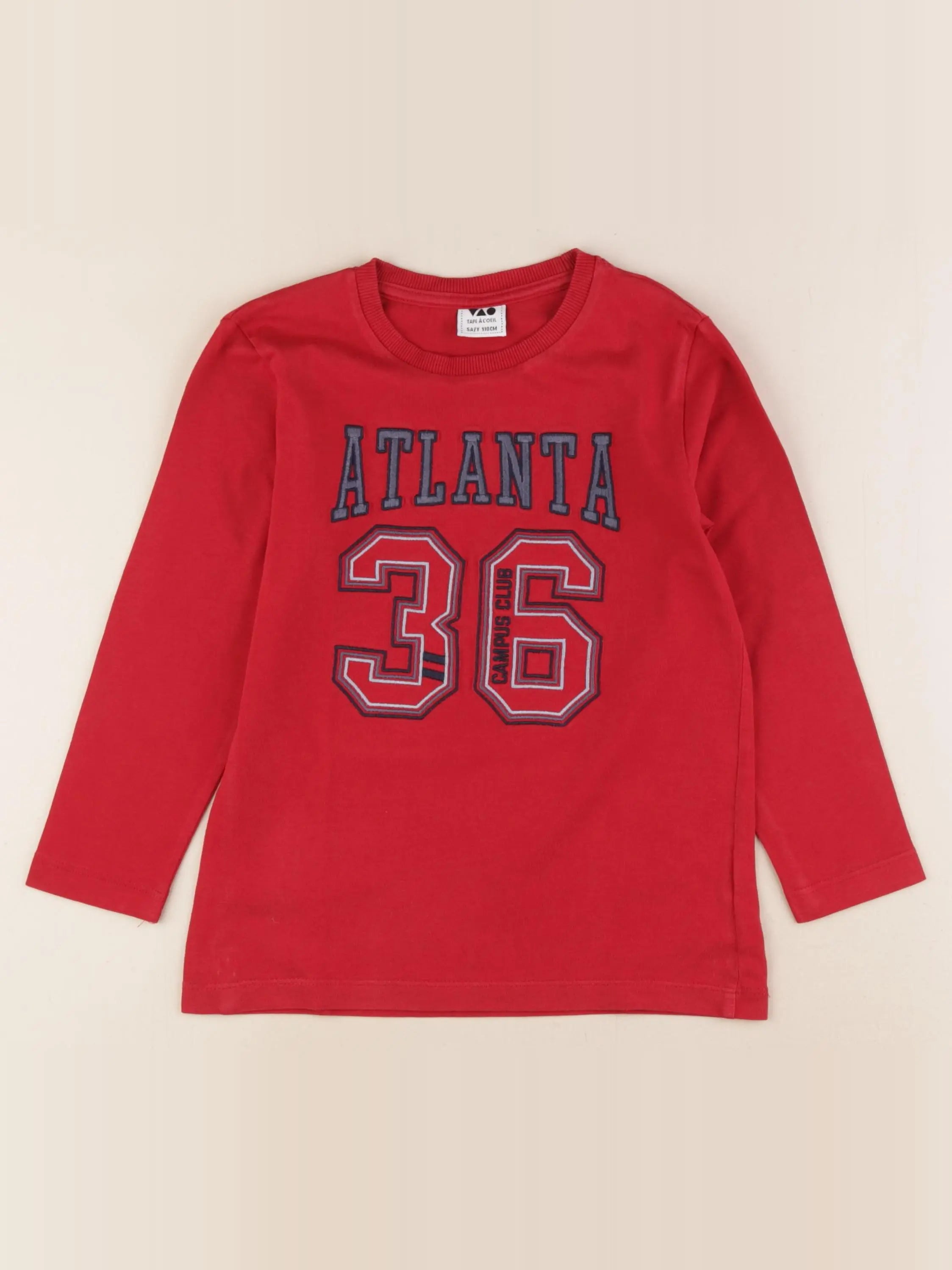Tape à l'oeil - tee-shirt rouge - 5 ans