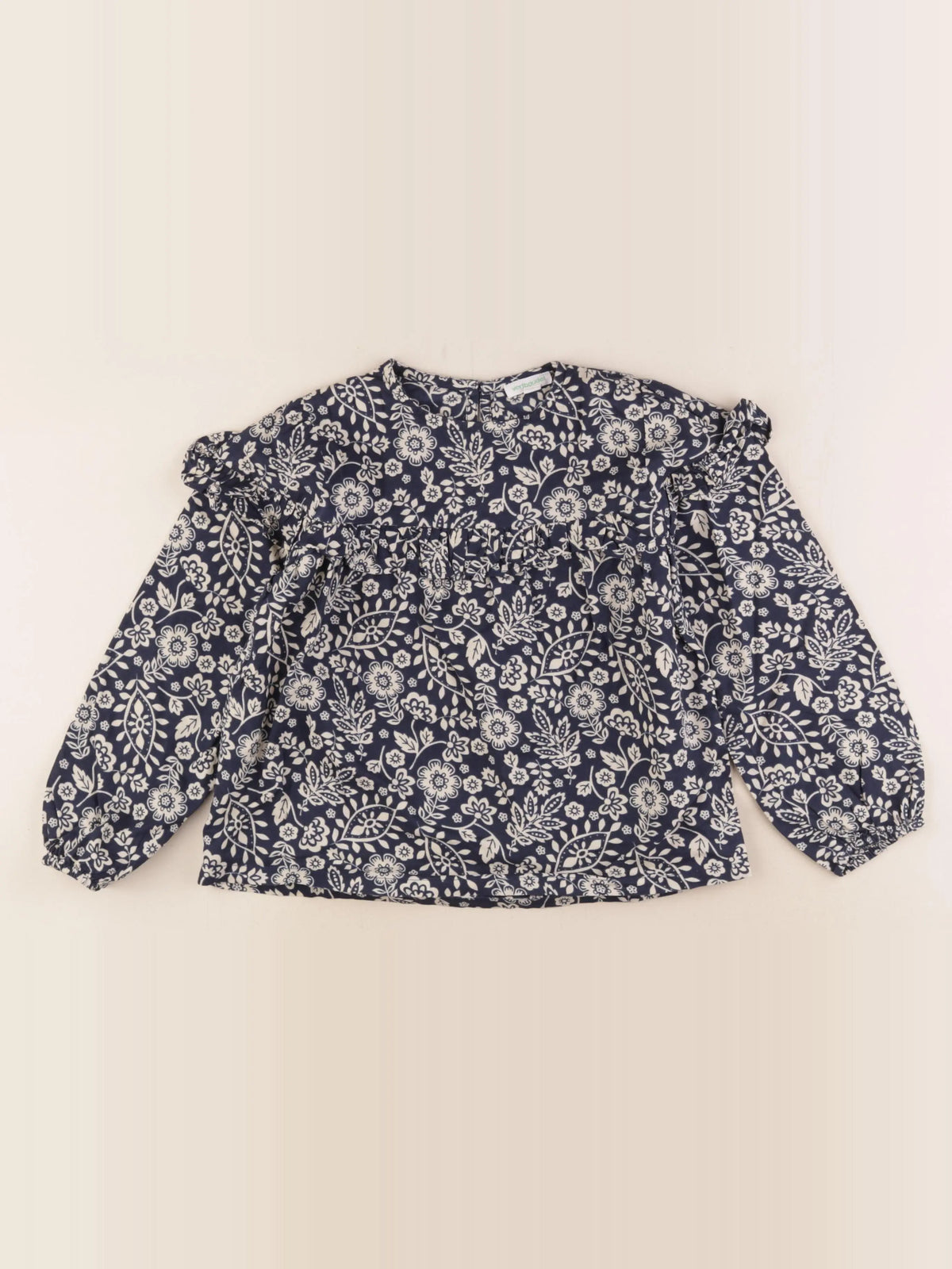 Vertbaudet - blouse bleu - 6 ans