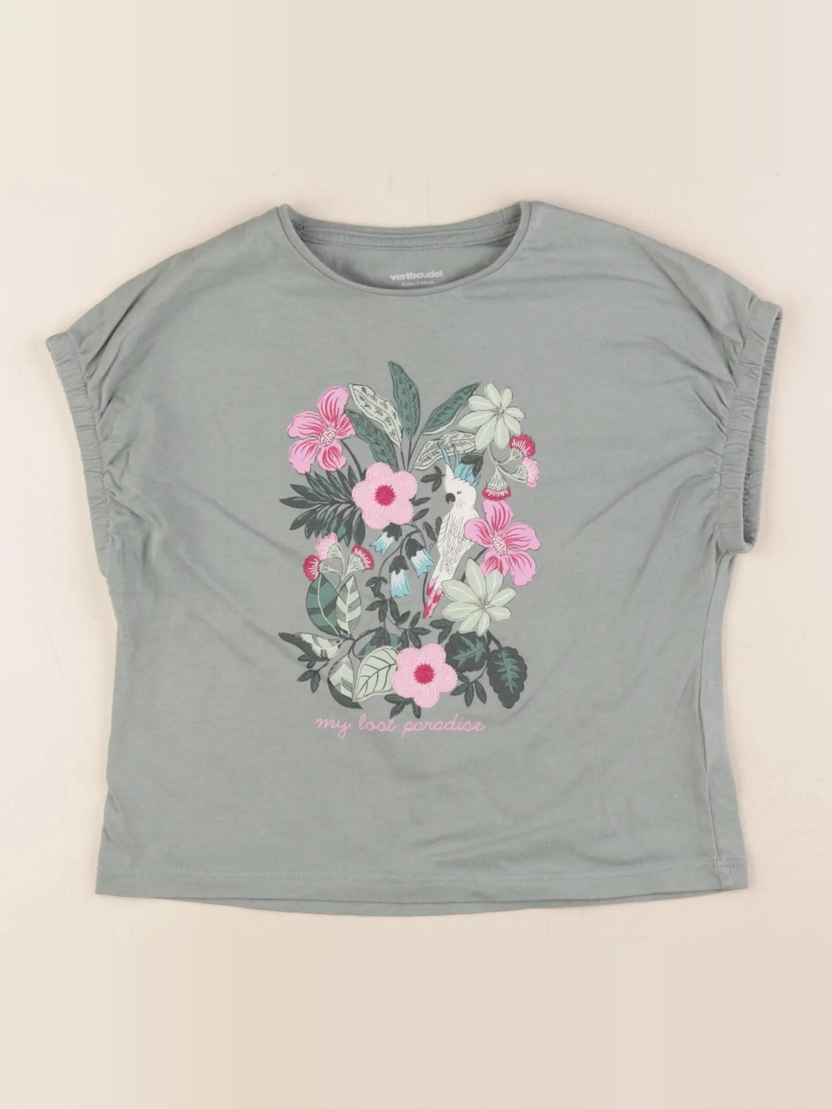 Vertbaudet - tee-shirt vert - 6 ans