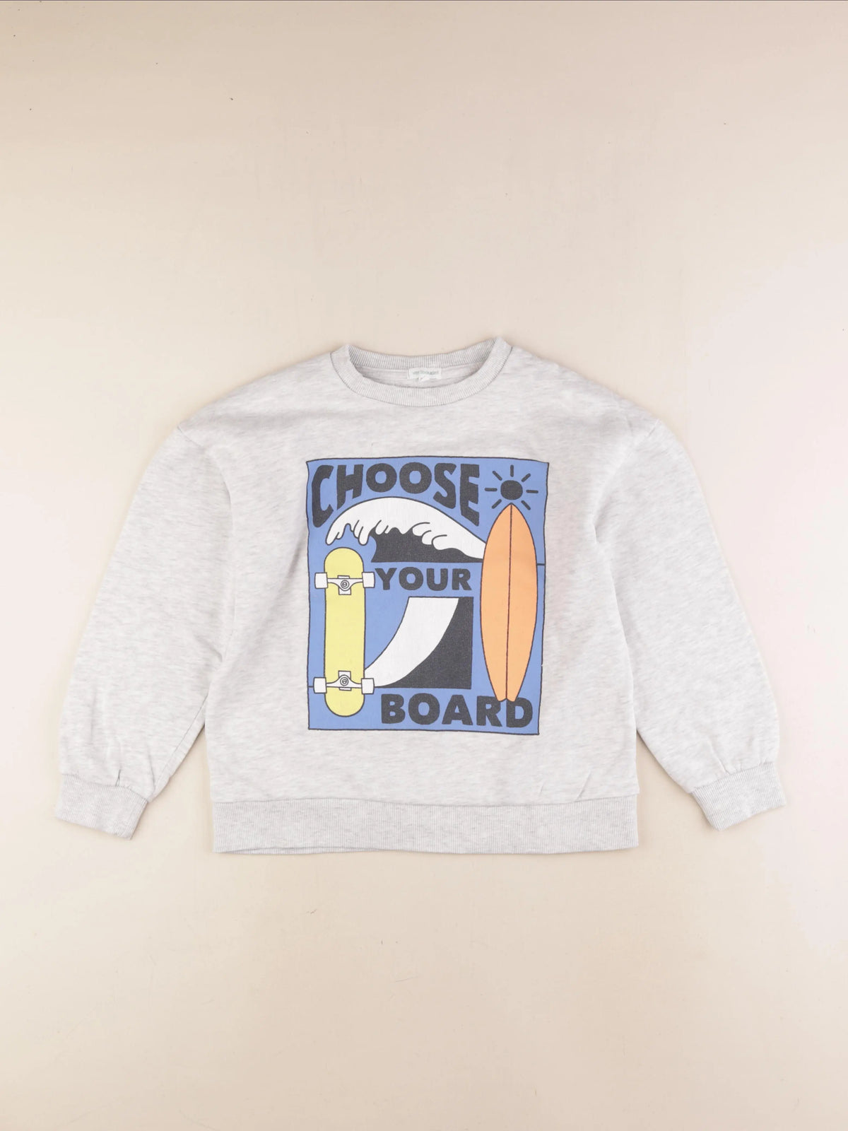 Vertbaudet - sweat gris - 10 ans