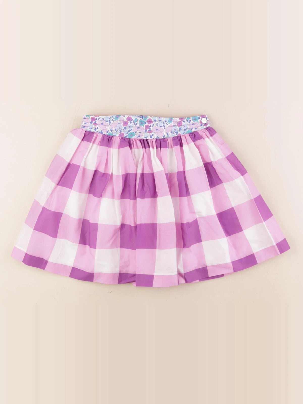 Jacadi - jupe liberty violet, blanc - 6 ans