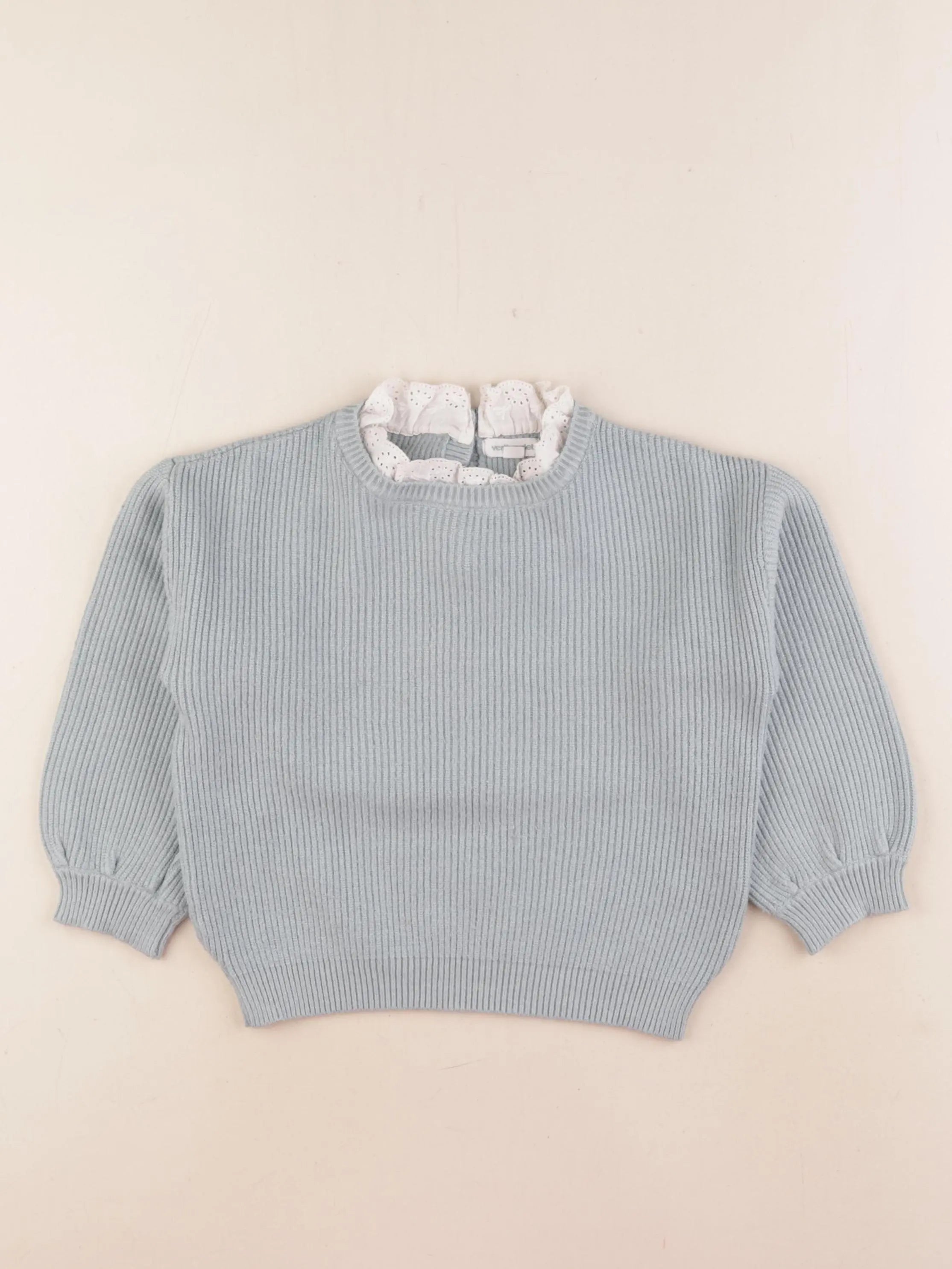 Vertbaudet - pull vert, bleu - 6 ans