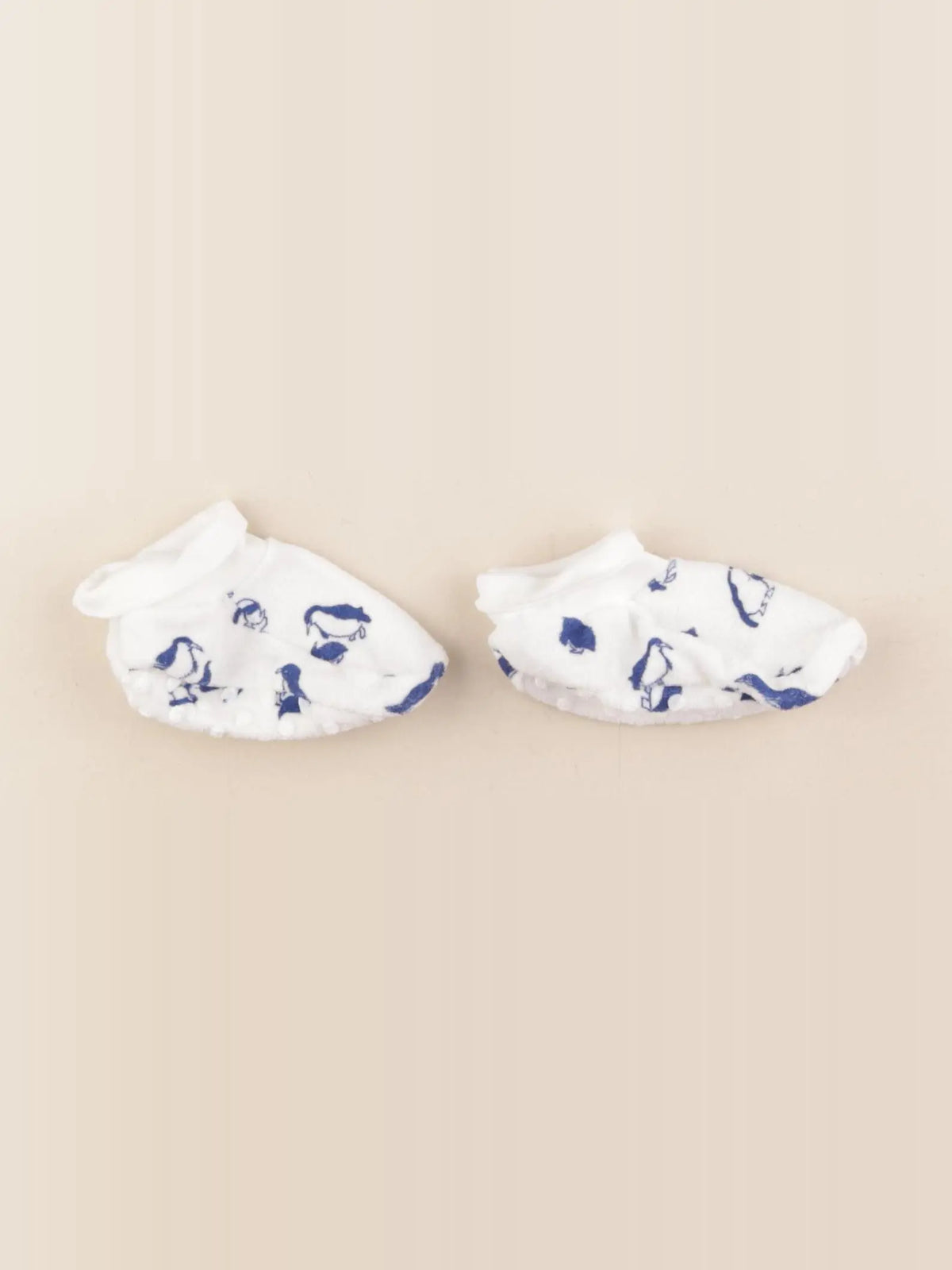 Petit Bateau - chaussons blanc, bleu - pointure 24/25/26