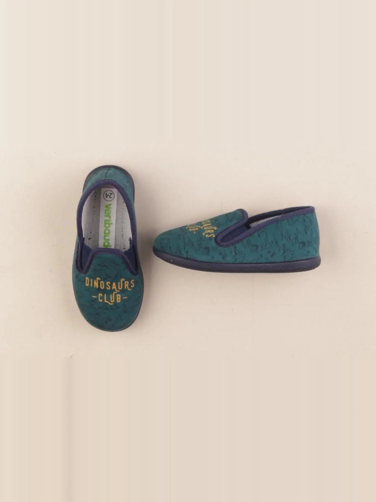 Vertbaudet - chaussons vert - pointure 24