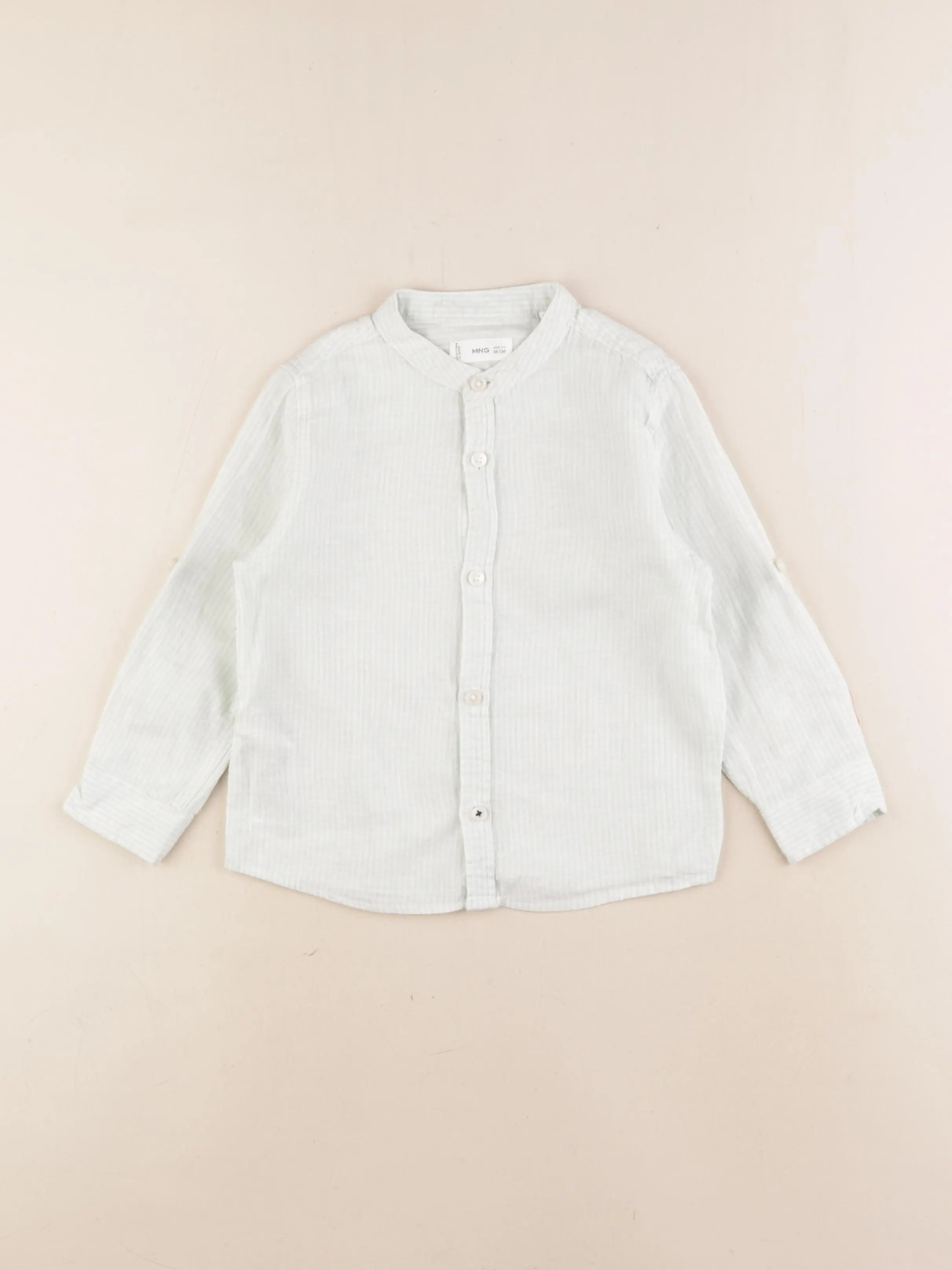 Mango - chemise blanc, vert - 2/3 ans