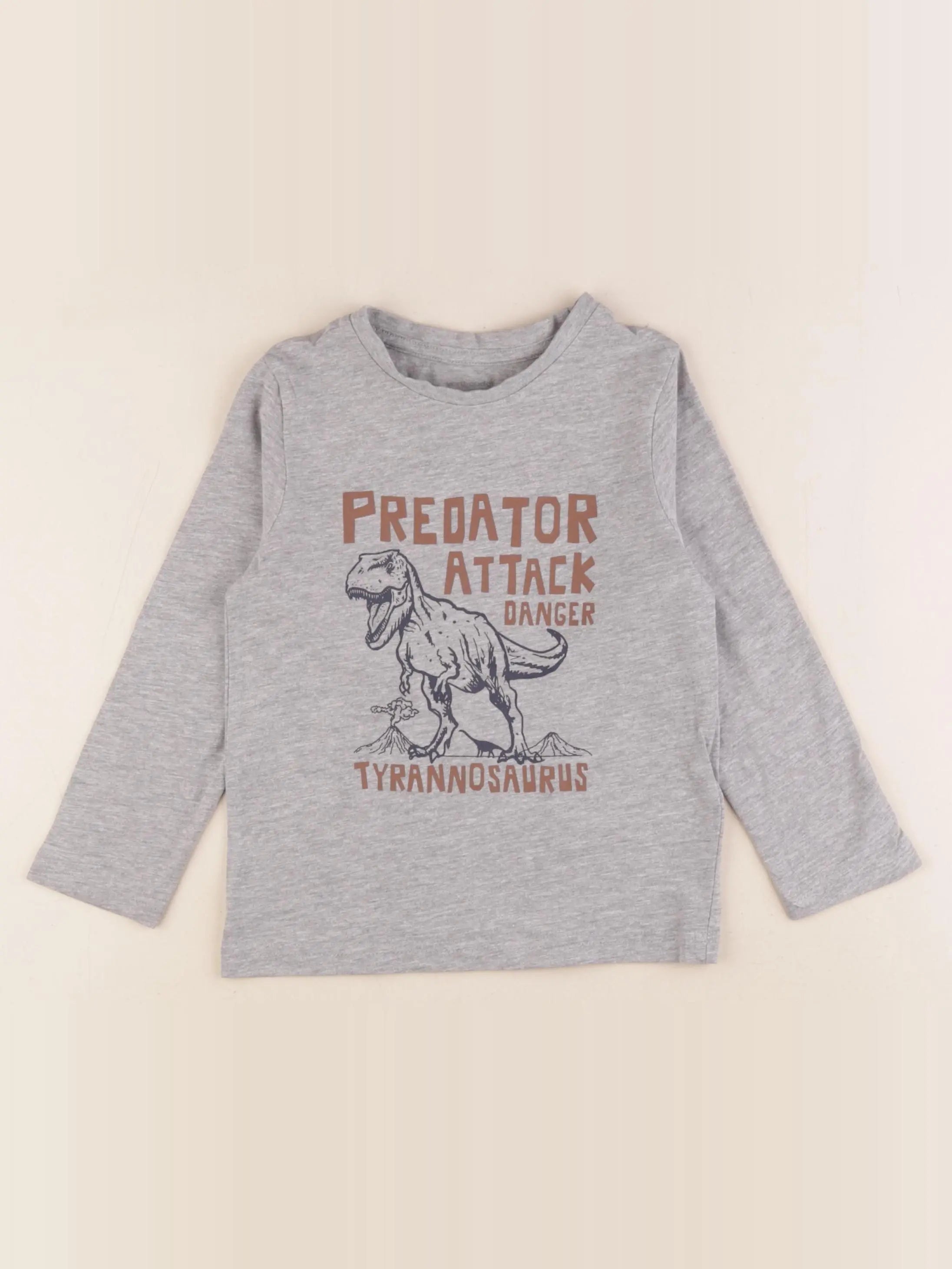 Vertbaudet - tee-shirt gris - 4 ans