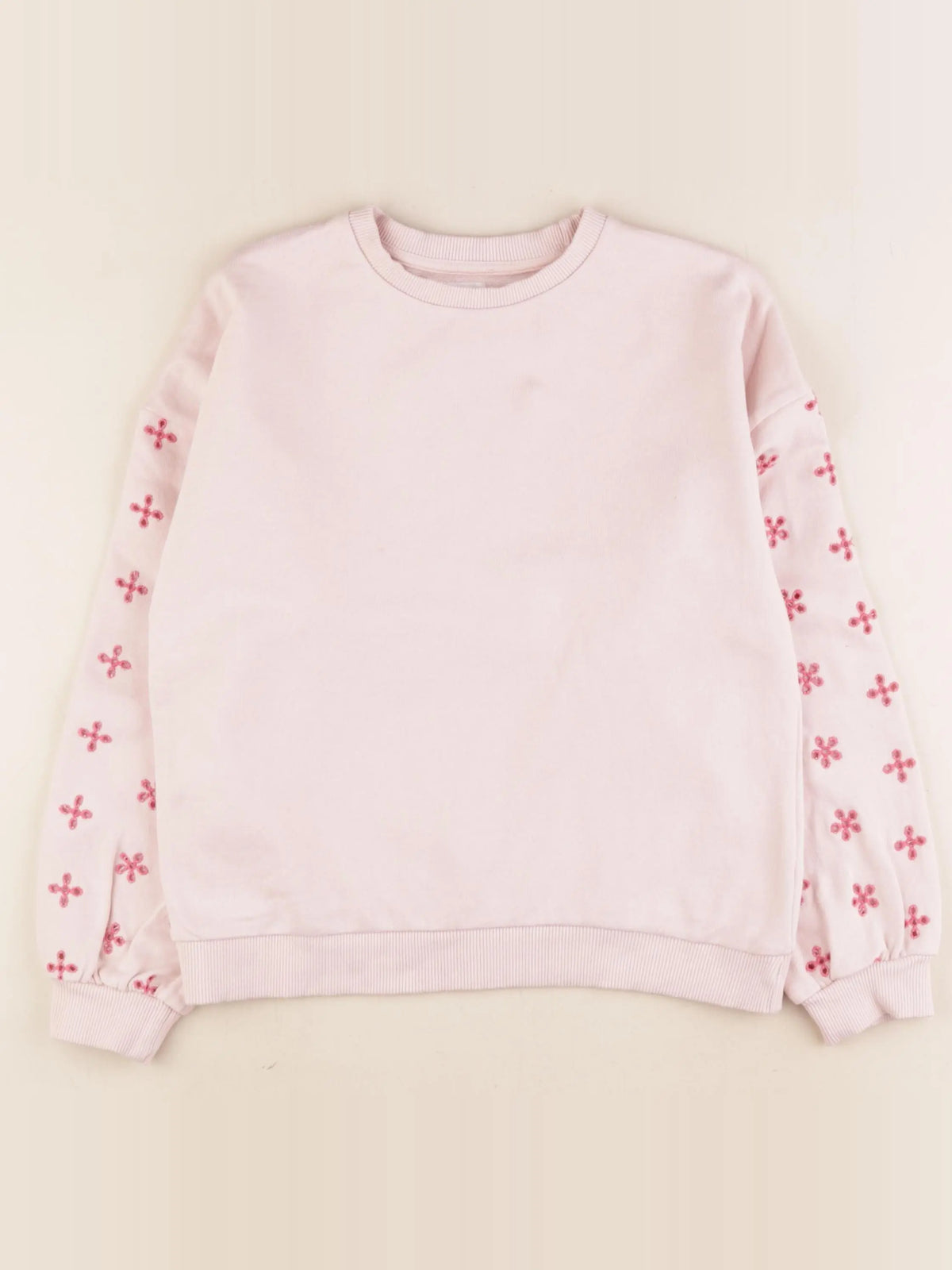 Vertbaudet - sweat rose - 10 ans