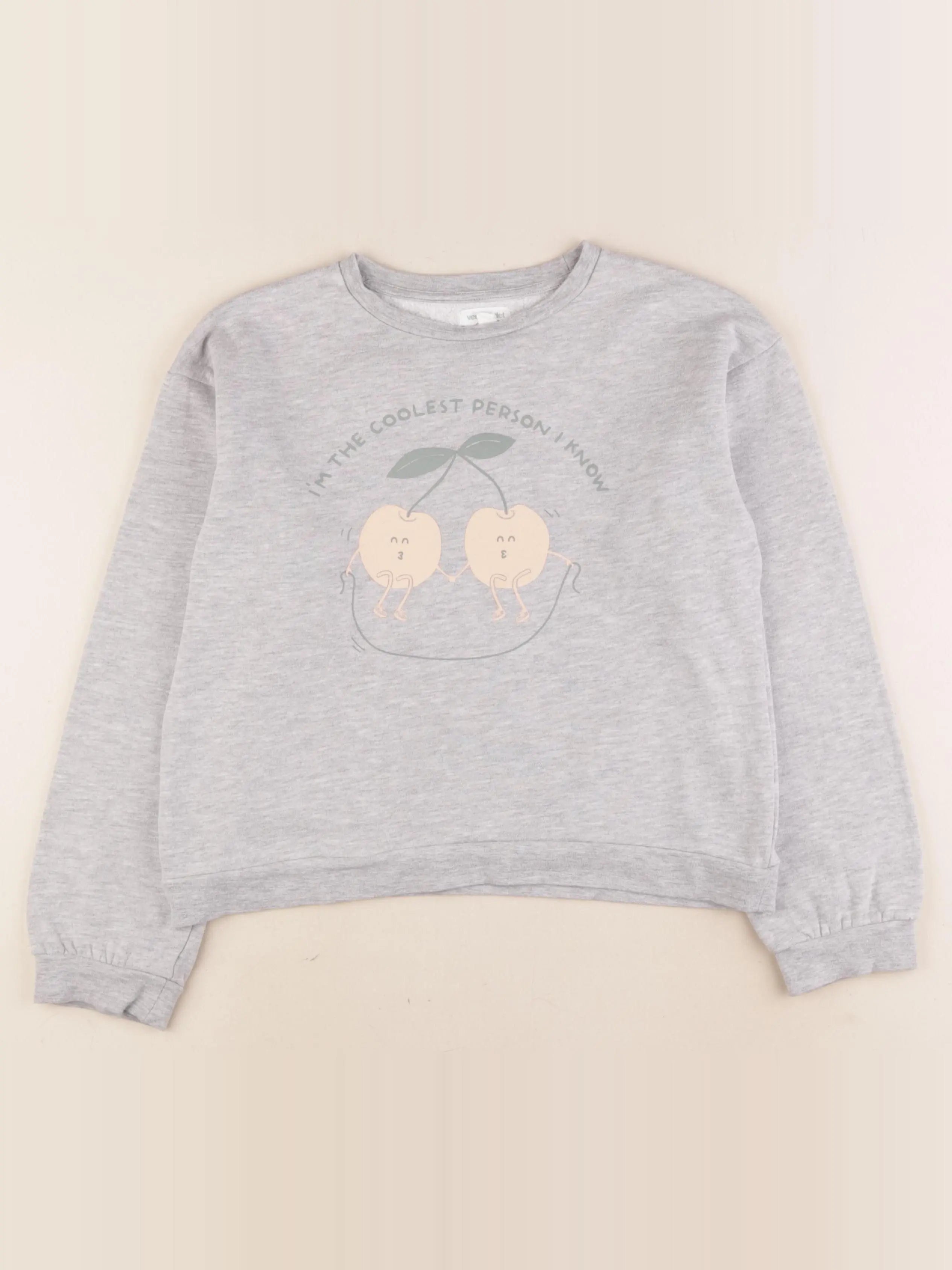 Vertbaudet - sweat gris - 10 ans