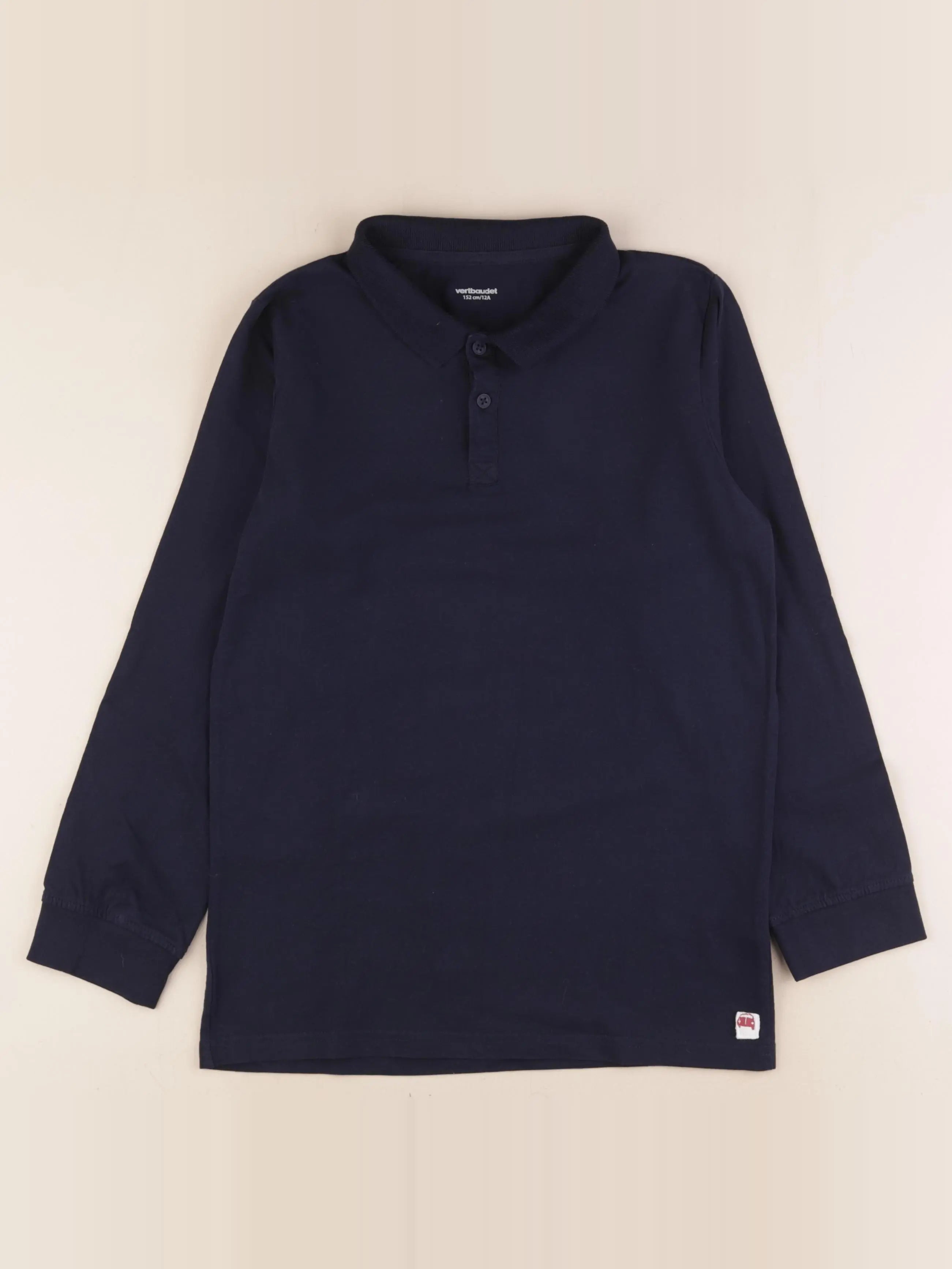 Vertbaudet - polo bleu - 12 ans